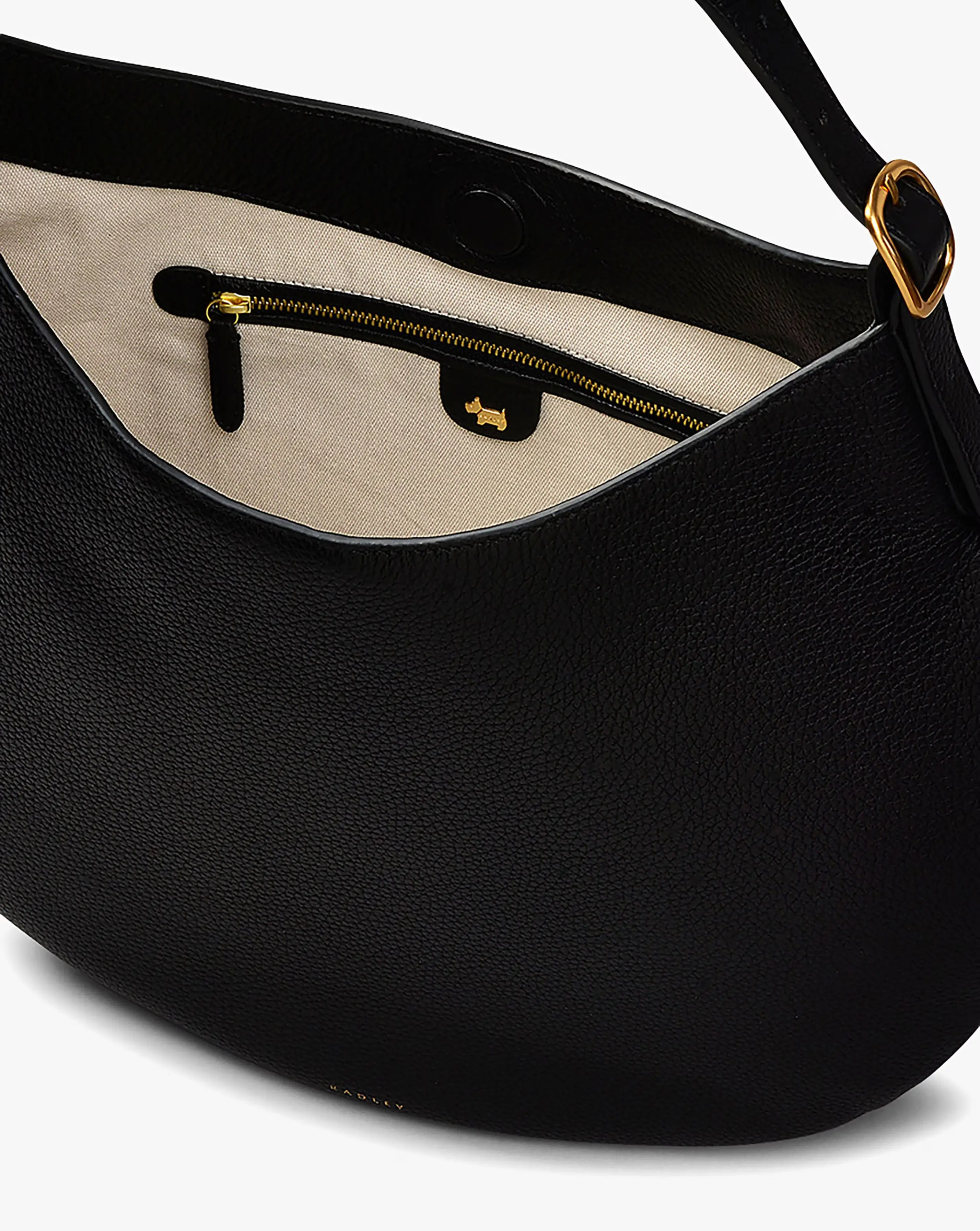 Radley Kensington Place Black Leather Shoulder Bag 4 Radley Kensington Place Black Leather Shoulder Bag