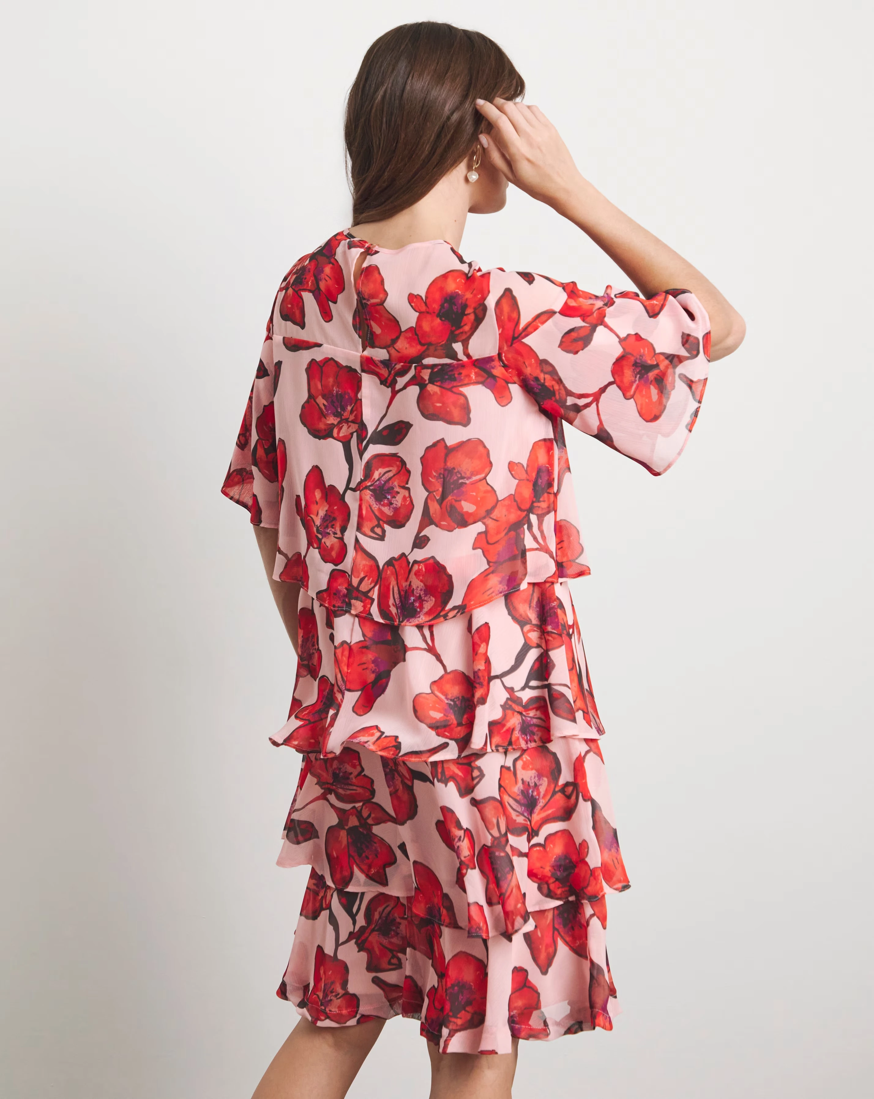 Joanna Hope Tiered Shift Dress 2 Joanna Hope Tiered Shift Dress