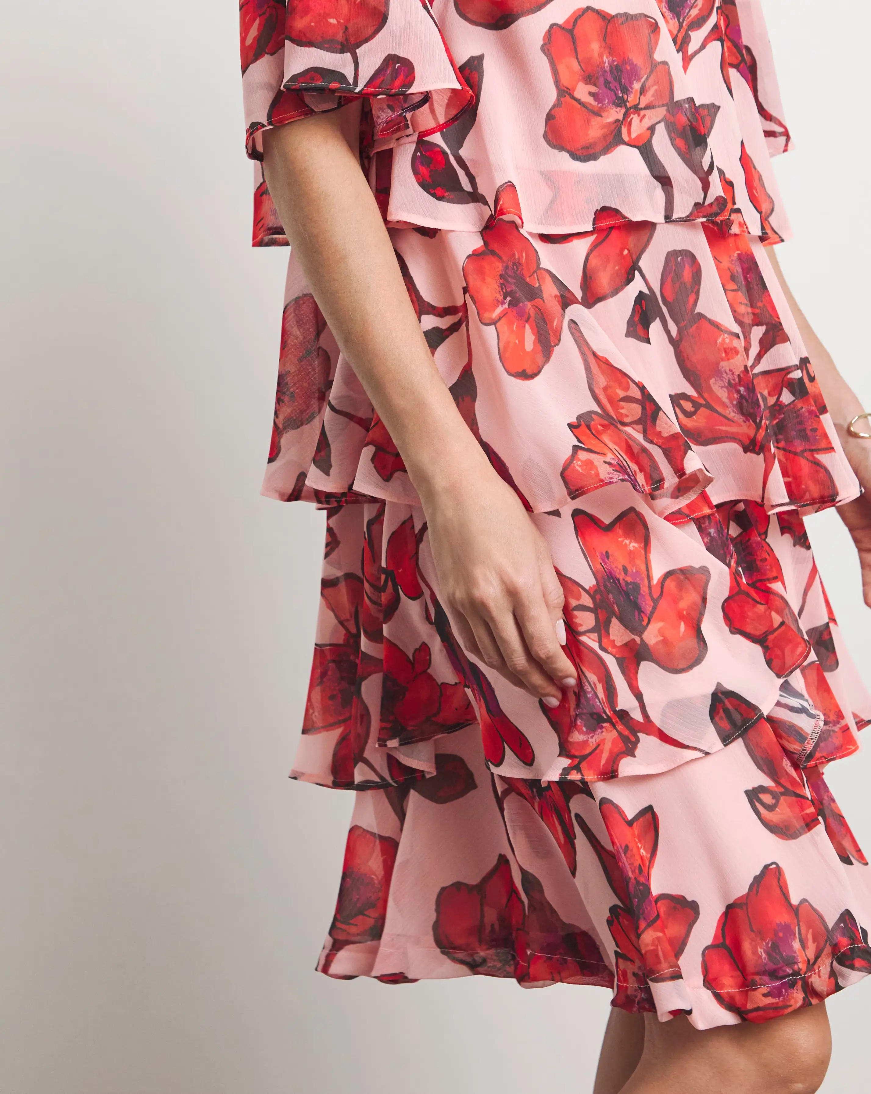 Joanna Hope Tiered Shift Dress 4 Joanna Hope Tiered Shift Dress