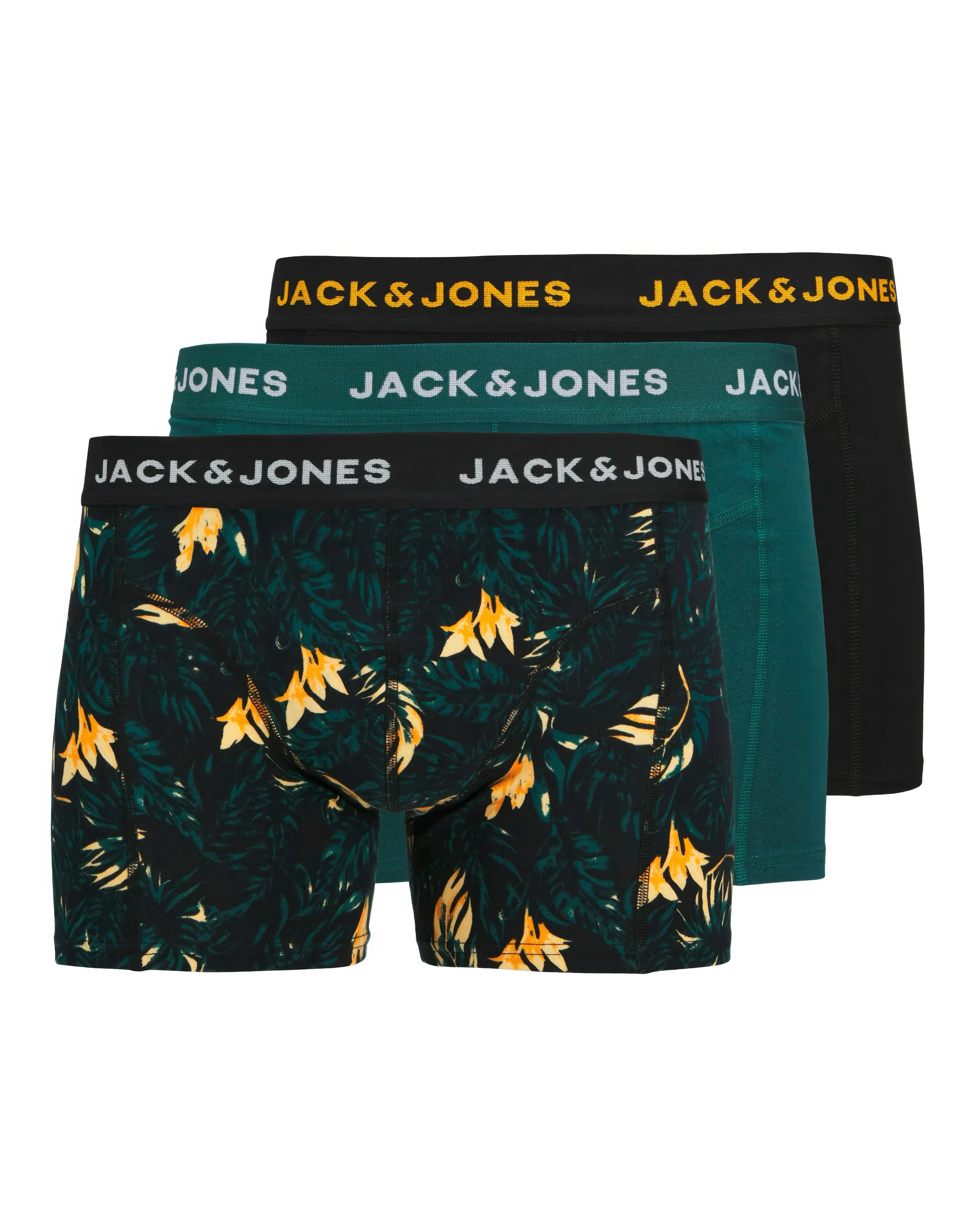 Jack & Jones Tyler Trunks 3 Pack - Multi 1 Jack & Jones Tyler Trunks 3 Pack - Multi