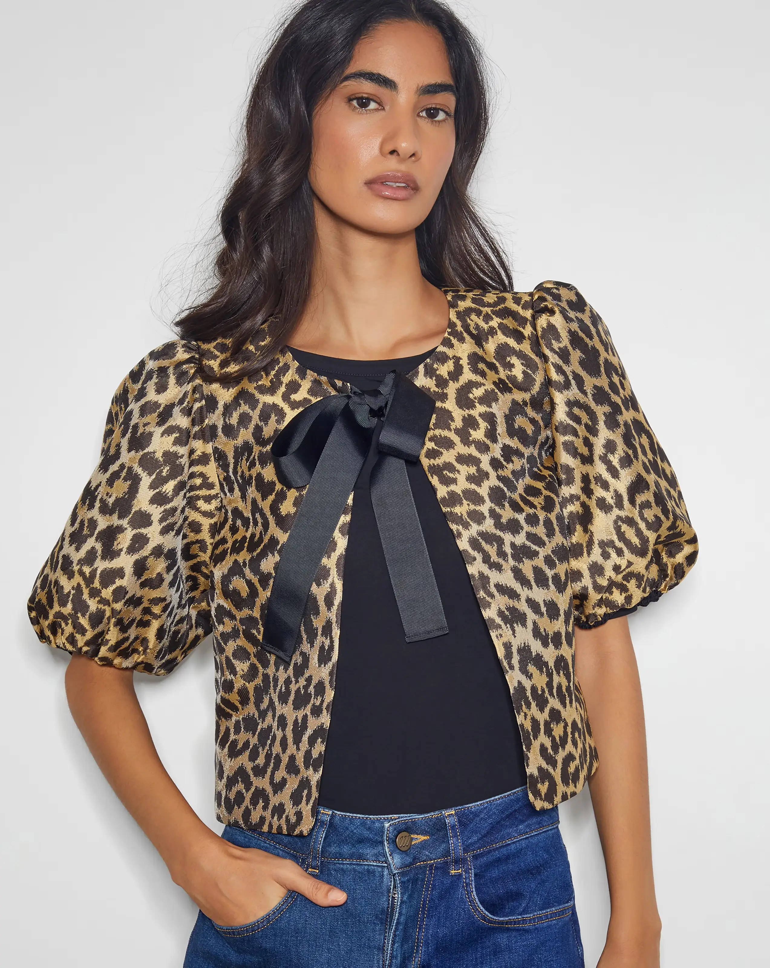 Monsoon Anne Leopard Print Bow Jacket 1 Monsoon Anne Leopard Print Bow Jacket
