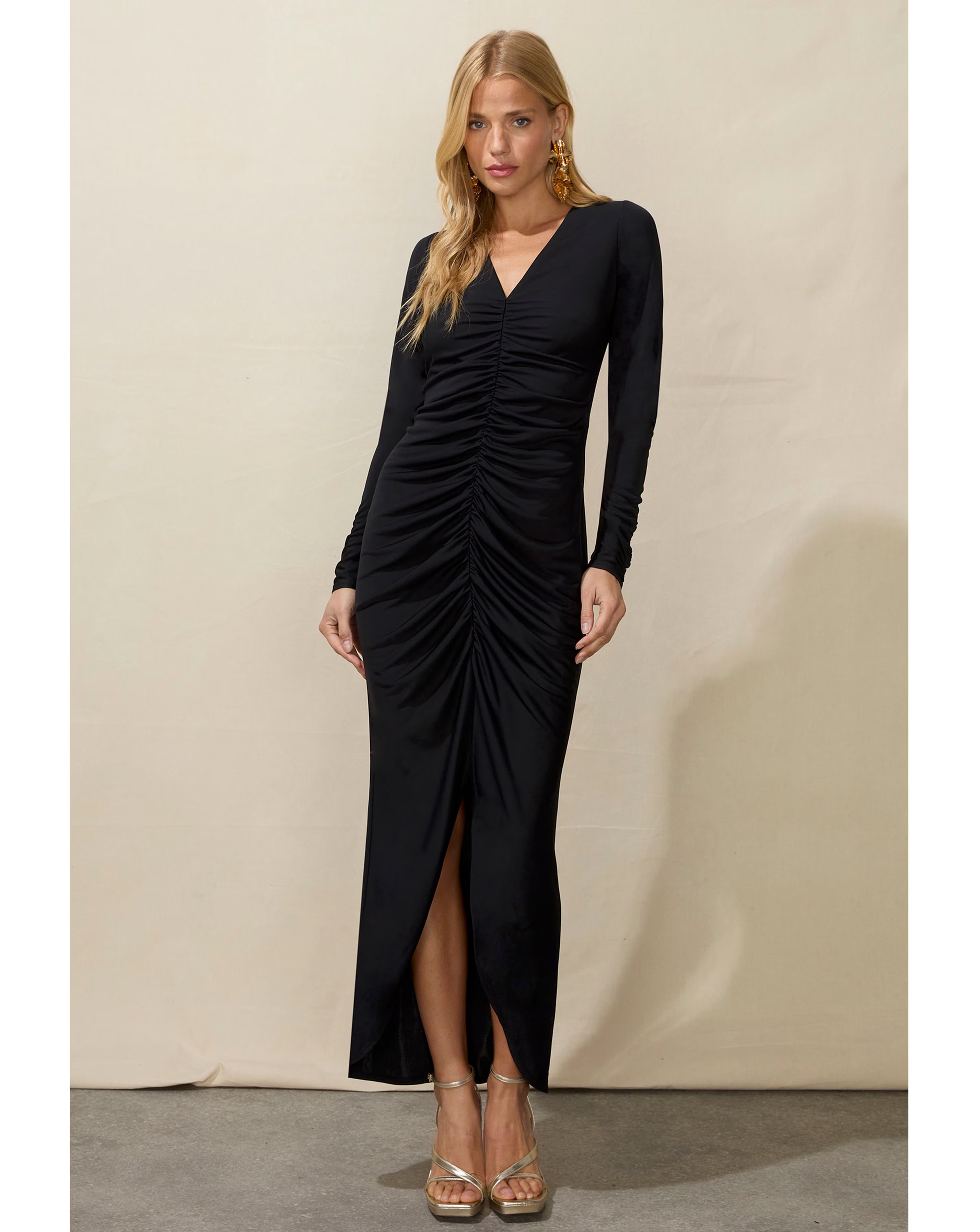 Ro&Zo Jersey Ruched Front Dress 1 Ro&Zo Jersey Ruched Front Dress