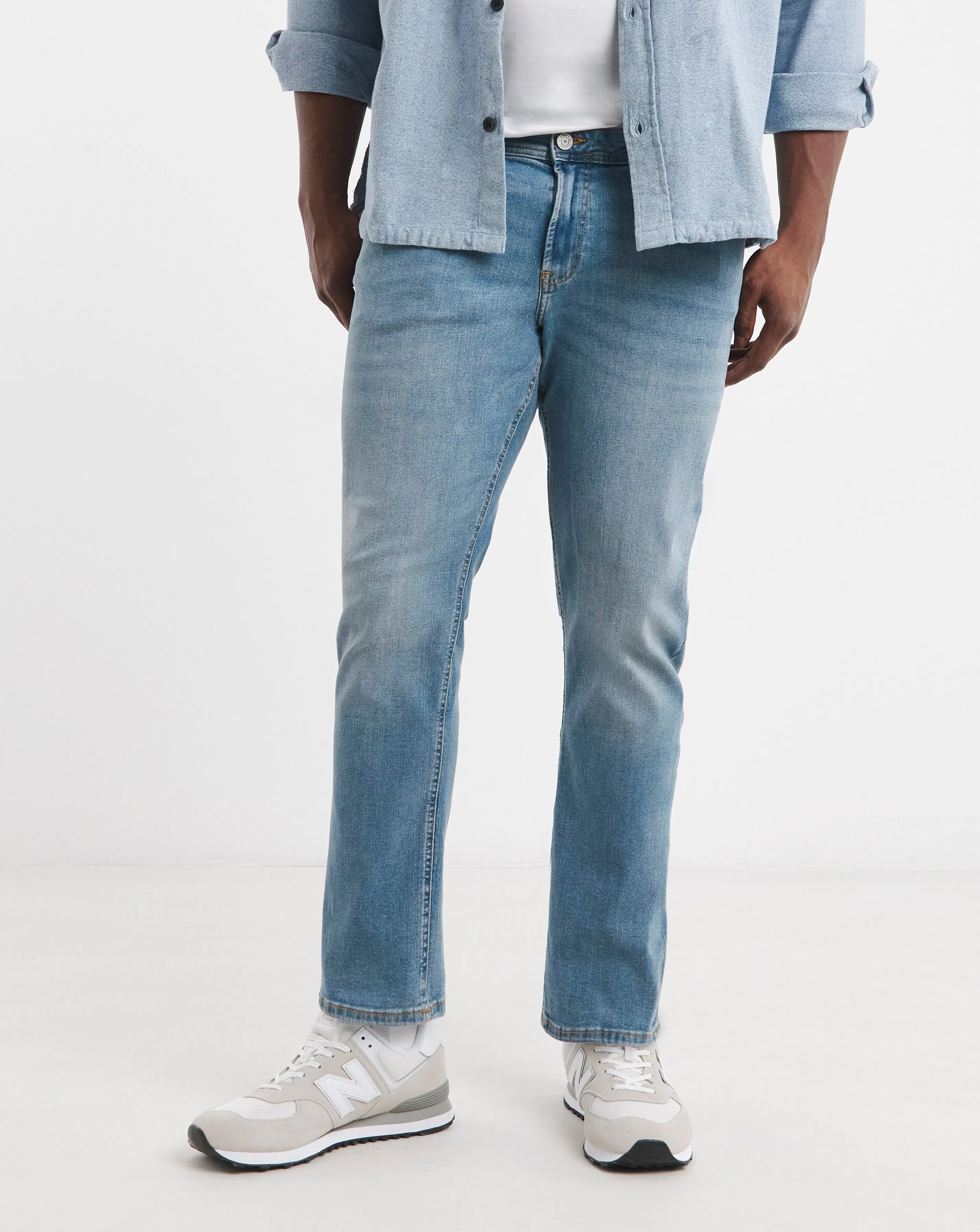 Jack & Jones Glenn Sim Fit Jeans - Blue Denim