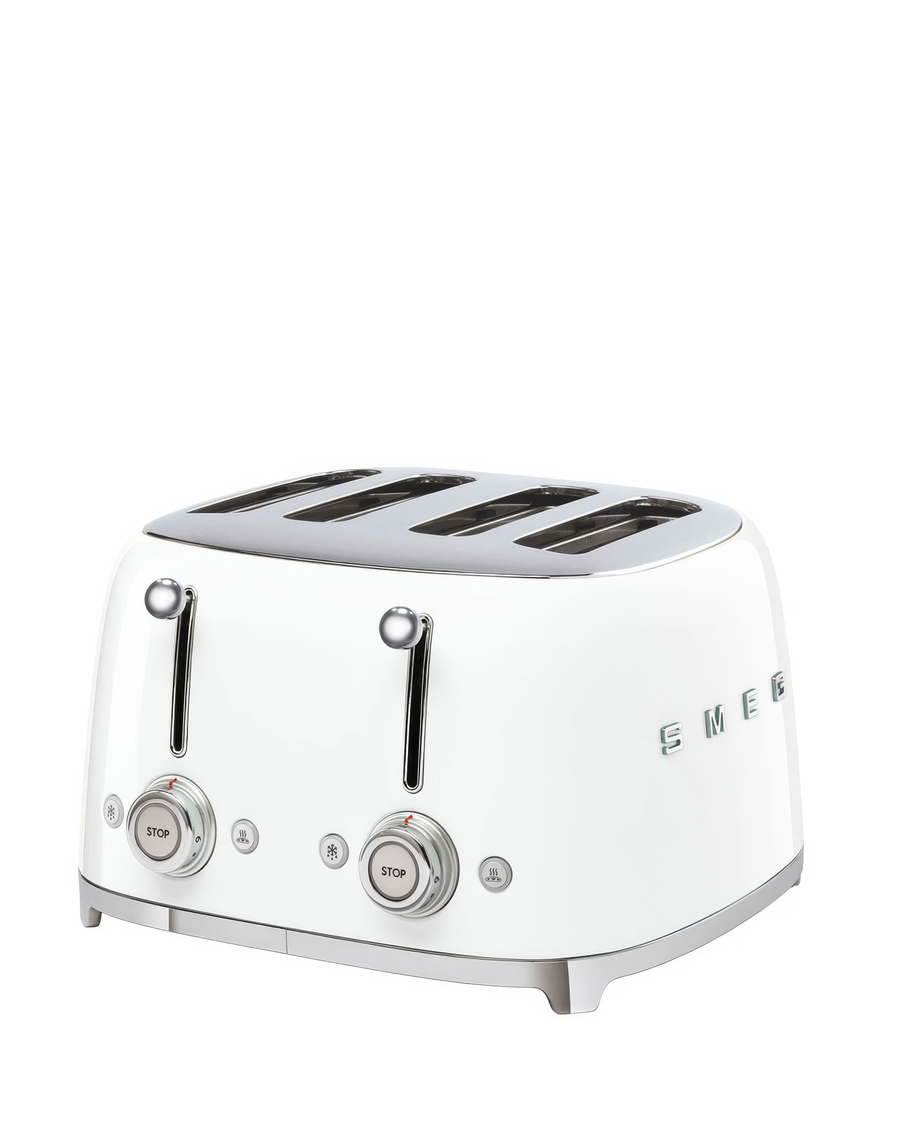 Smeg TSF03 4 Slice White Toaster 1 Smeg TSF03 4 Slice White Toaster