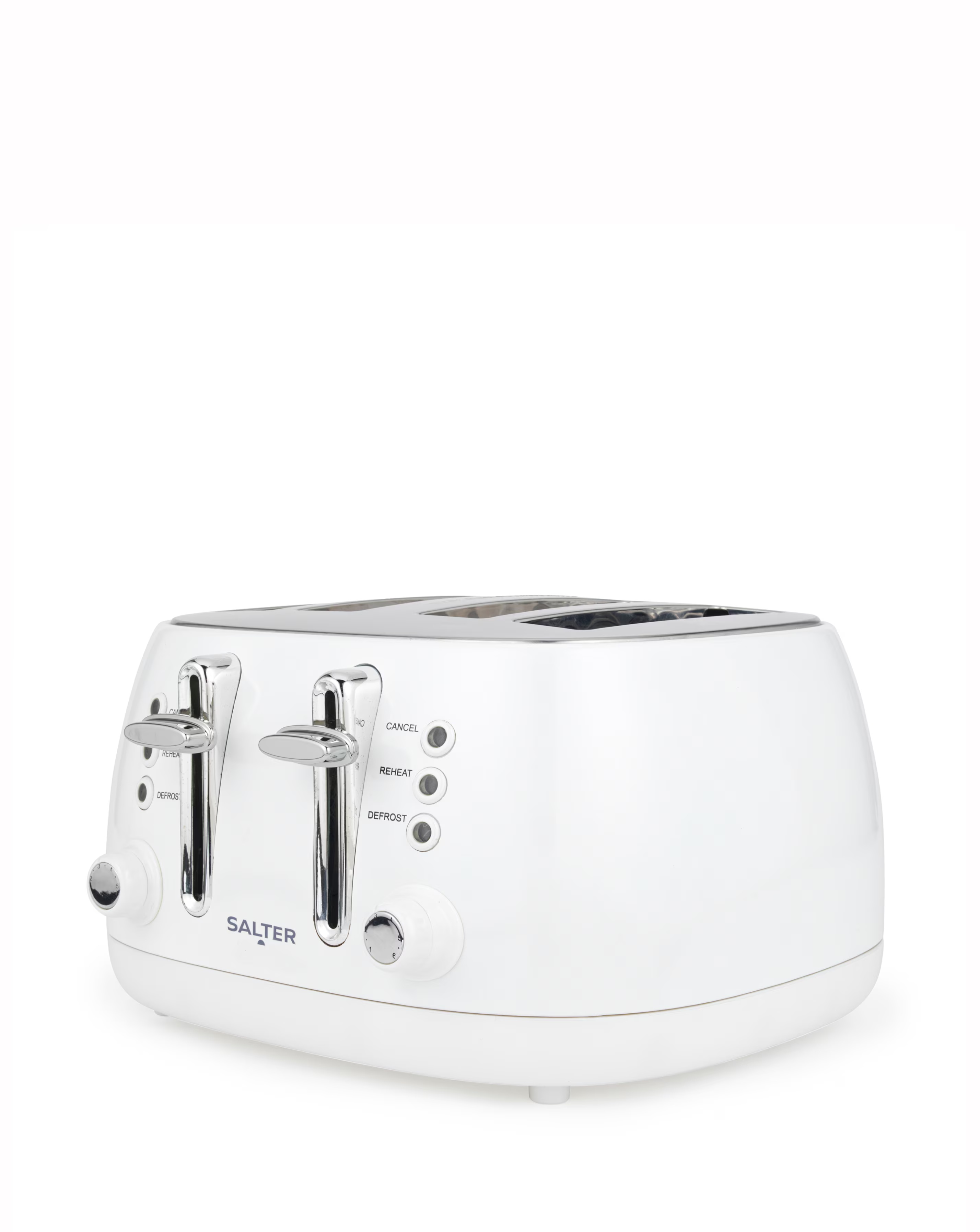 Salter Boston 4 Slice White Toaster 2 Salter Boston 4 Slice White Toaster