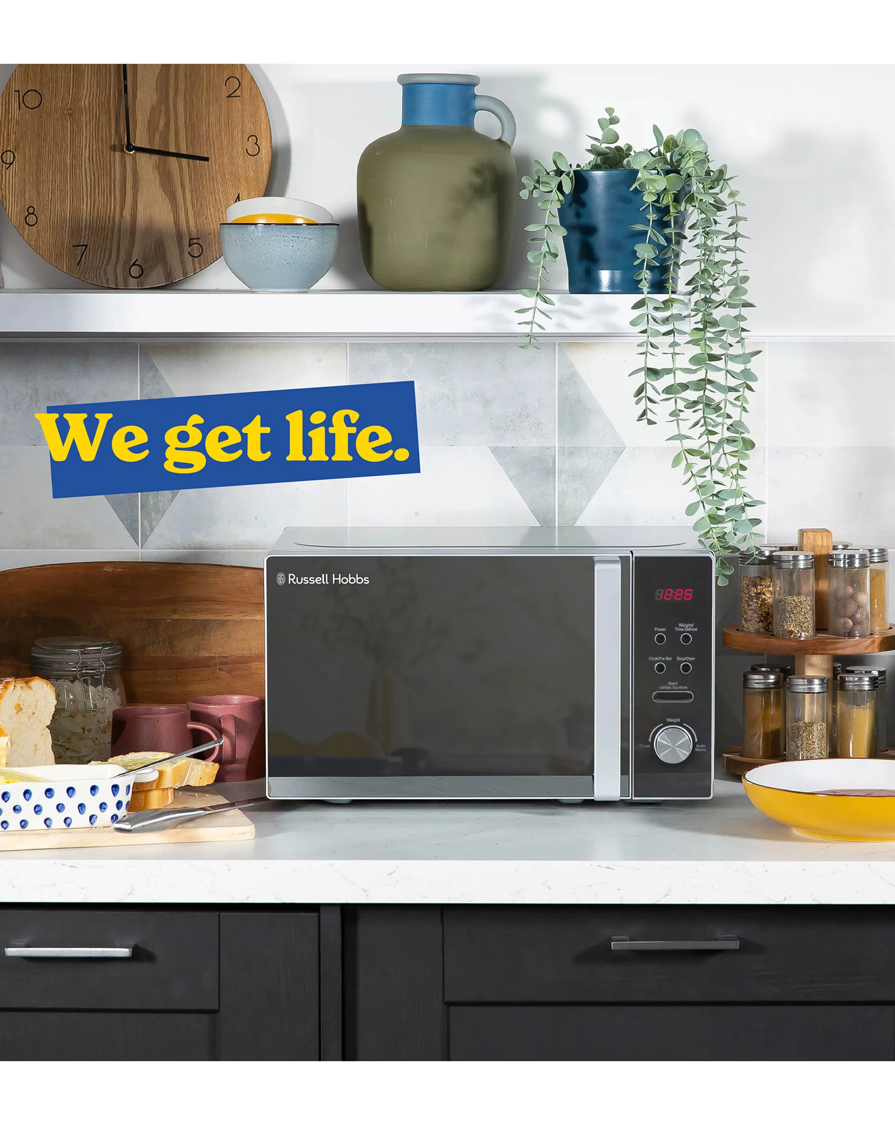 Russell Hobbs RHM2076S 20Litre Digital Microwave - Silver 3 Russell Hobbs RHM2076S 20Litre Digital Microwave - Silver