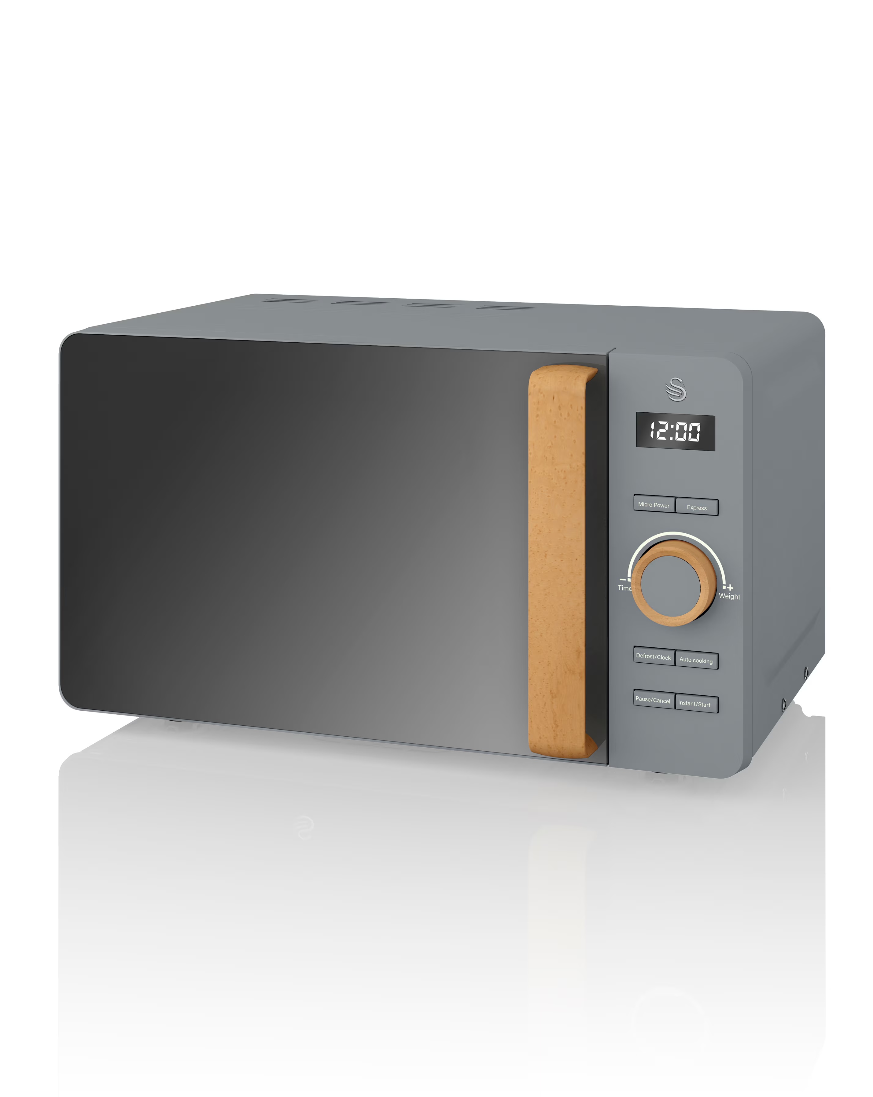 Swan SM22036LGRYN 20Litre Nordic Style Digital Microwave - Grey 1 Swan SM22036LGRYN 20Litre Nordic Style Digital Microwave - Grey