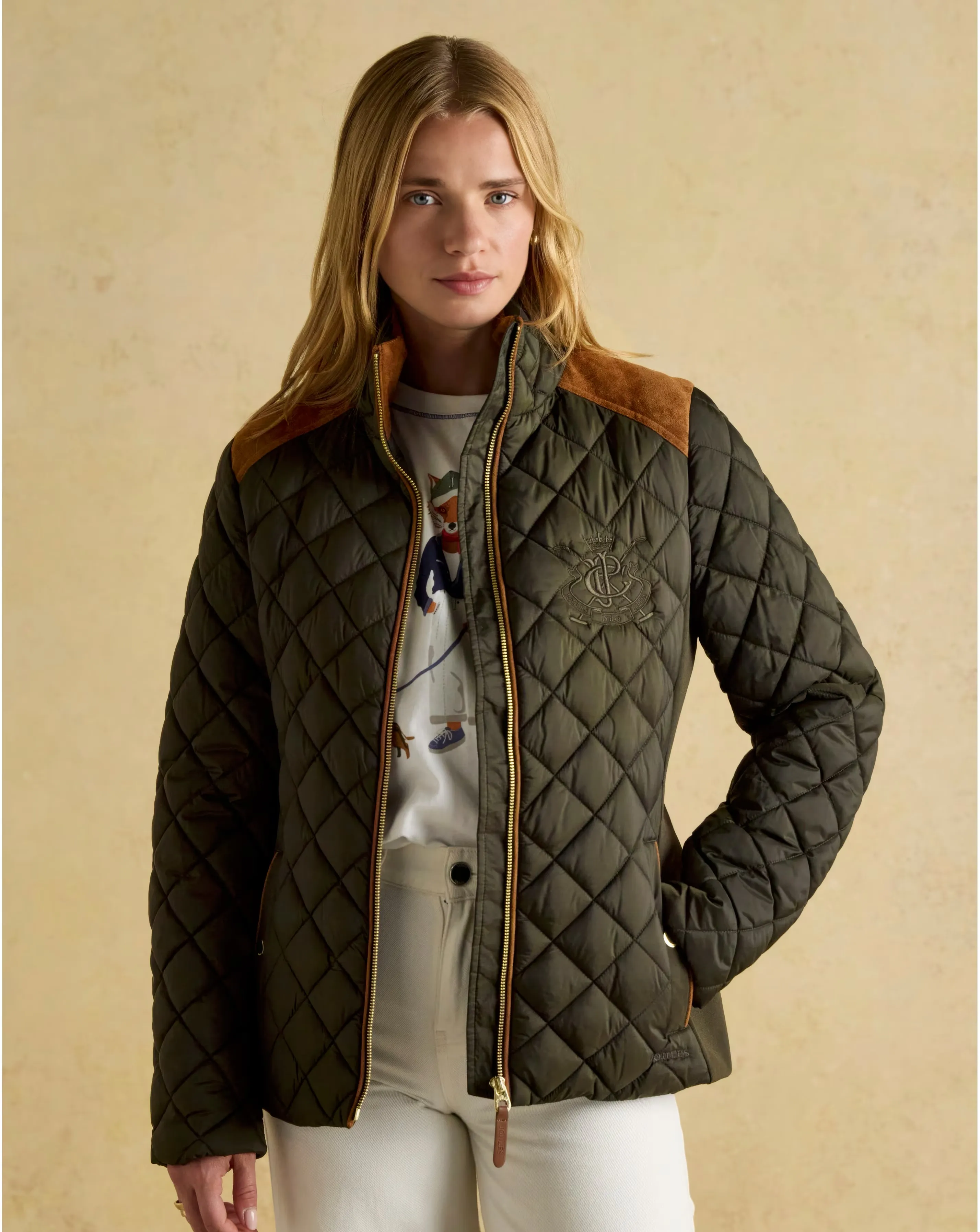 Joules Braemar Luxe Showerproof Quilted Coat 1 Joules Braemar Luxe Showerproof Quilted Coat