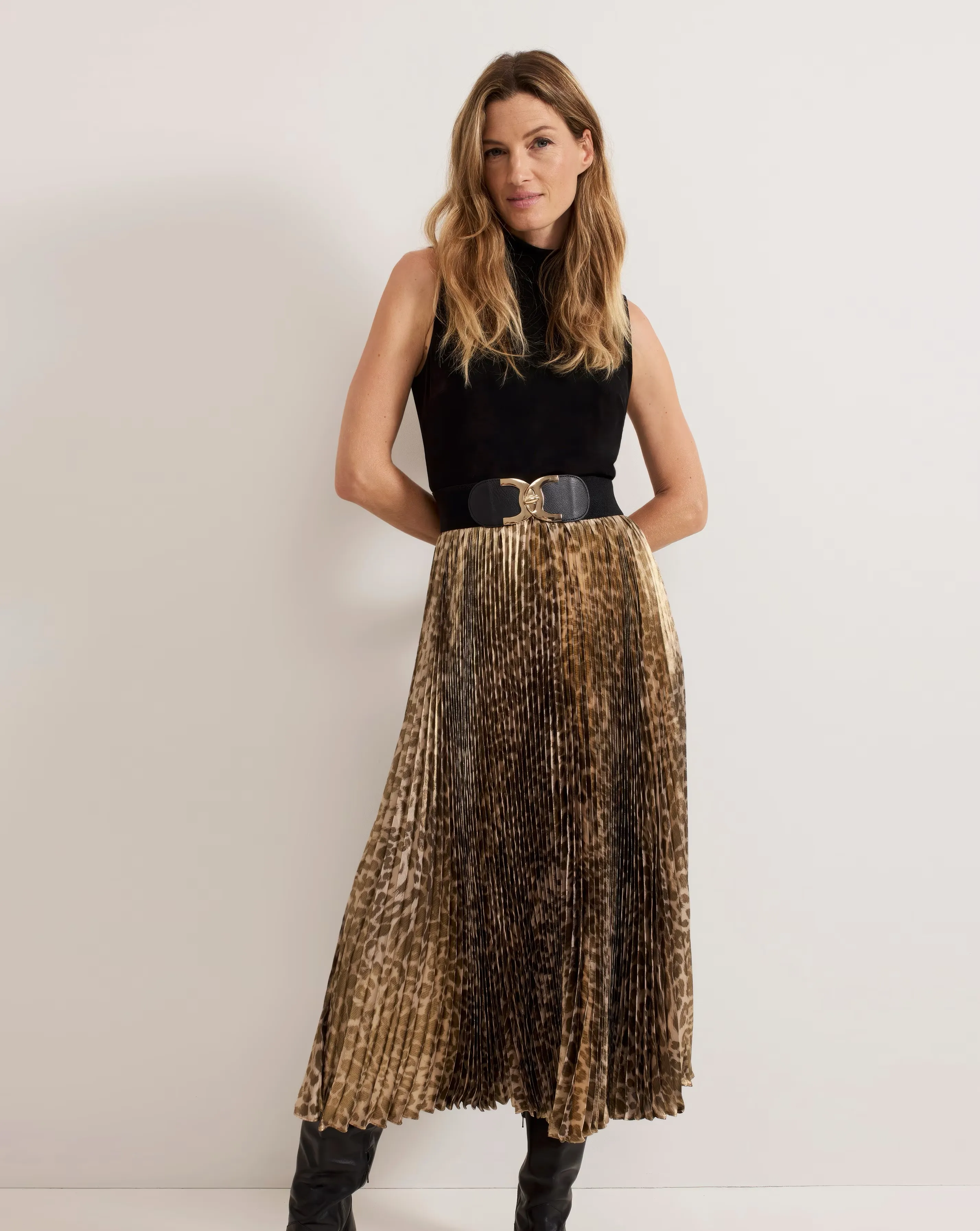 Phase Eight Meloni Jersey Leopard Pleat Midi Dress 5 Phase Eight Meloni Jersey Leopard Pleat Midi Dress