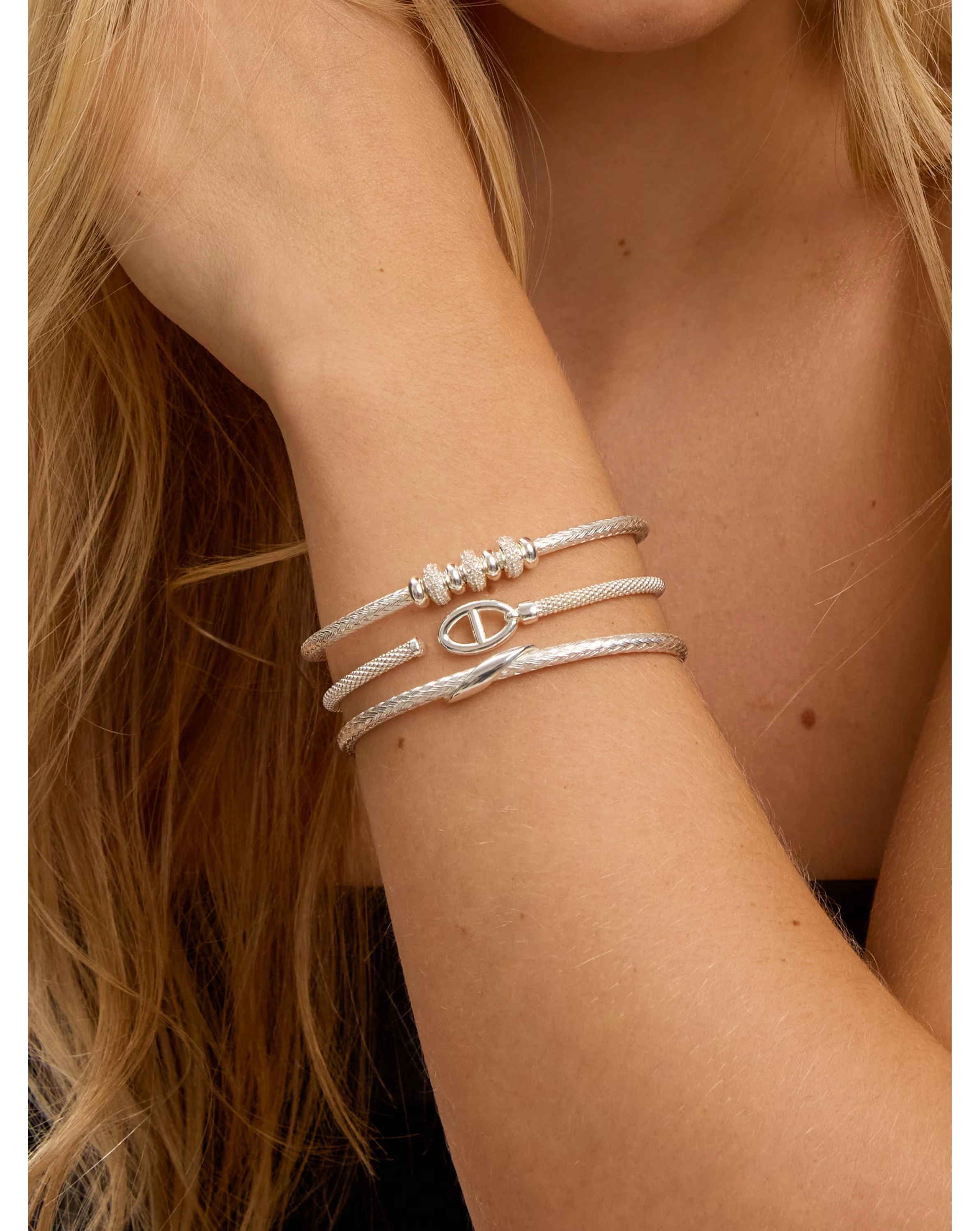 Simply Silver Sterling Silver 925 Textured Polished Cuff 2 Simply Silver Sterling Silver 925 Textured Polished Cuff