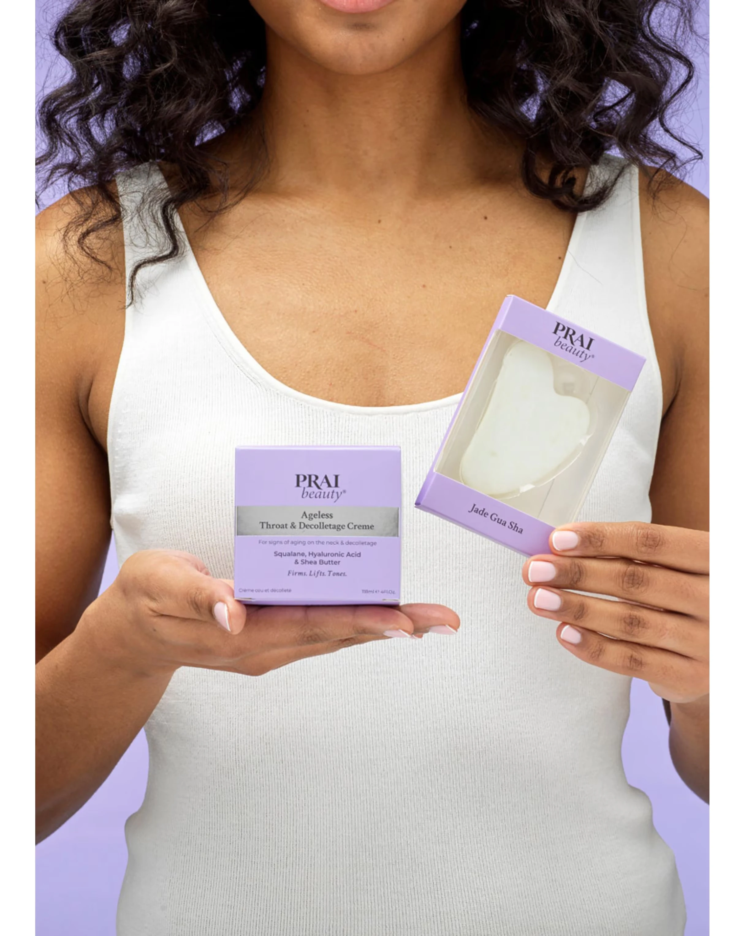 Prai Beauty Ageless Throat & Decolletage Creme 118ml with Gua Sha 4 Prai Beauty Ageless Throat & Decolletage Creme 118ml with Gua Sha