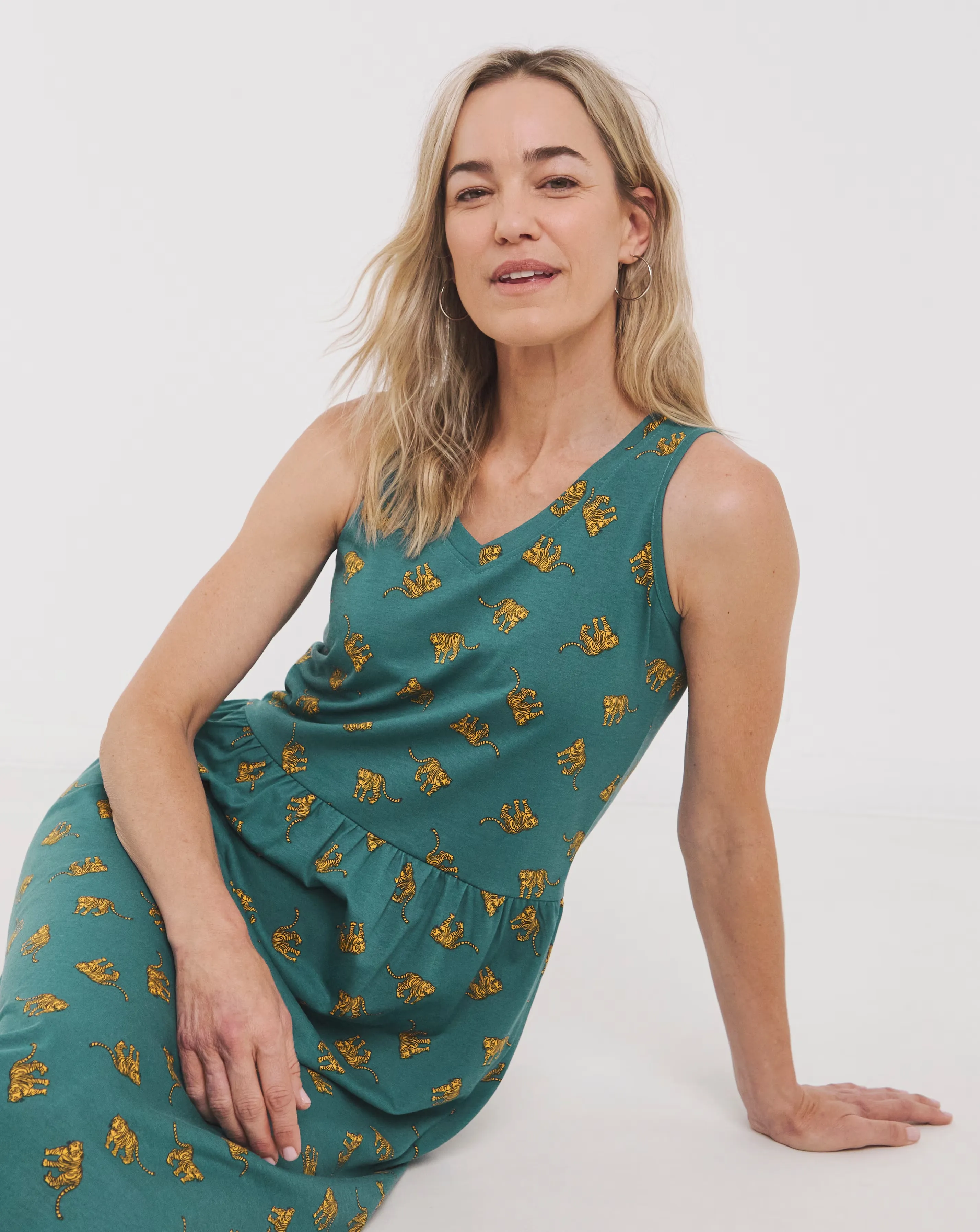 Leopard Print Value Midi Nightie 1 Leopard Print Value Midi Nightie
