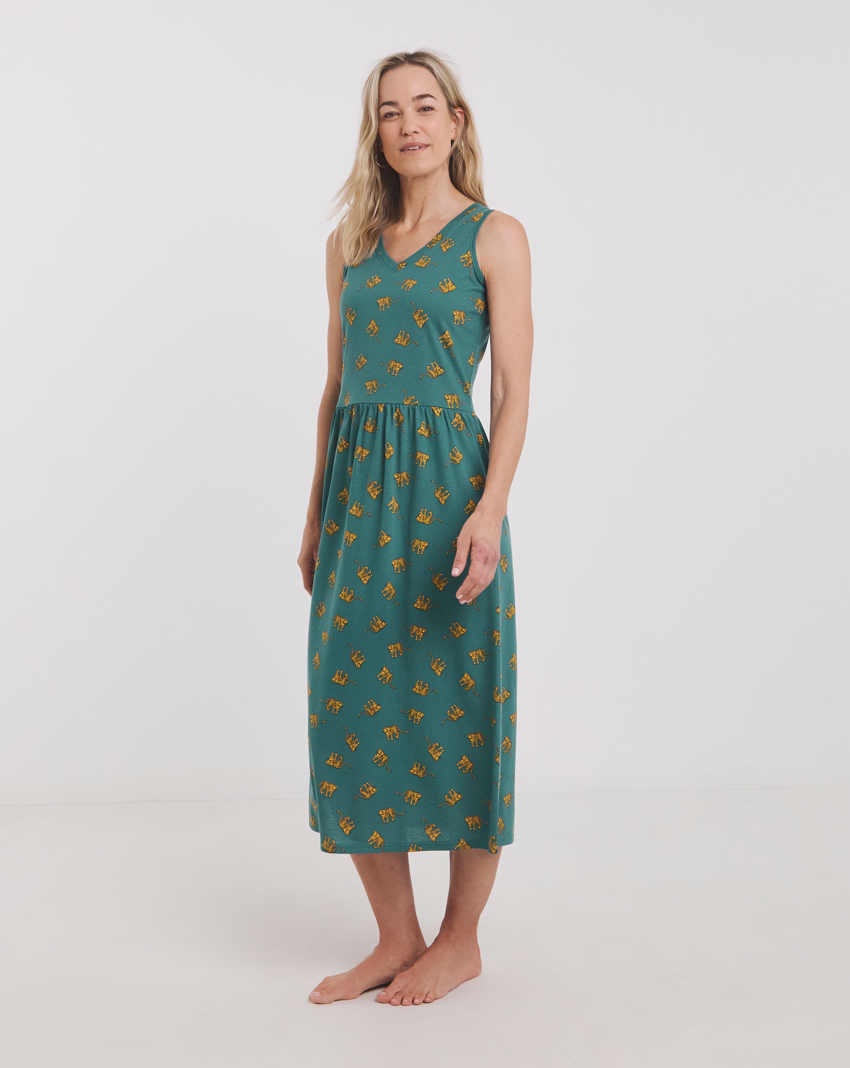 Leopard Print Value Midi Nightie 2 Leopard Print Value Midi Nightie