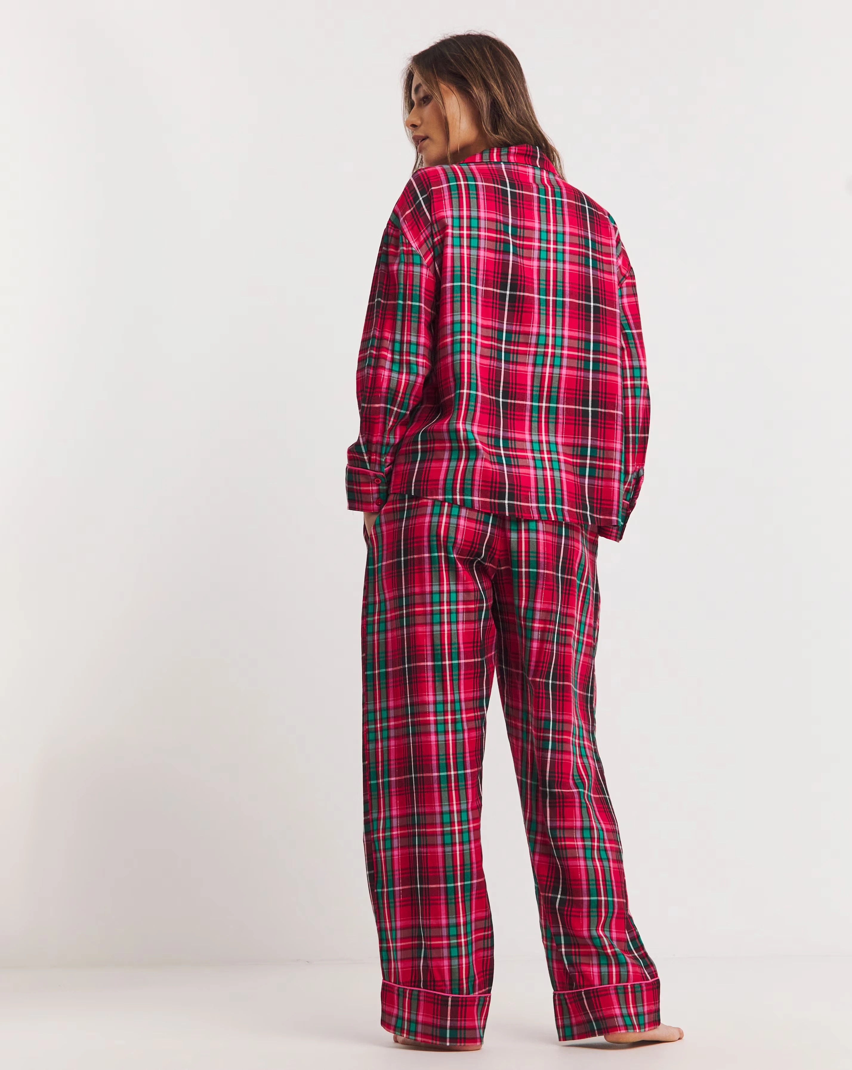 Check Button Through Pyjama Set 3 Check Button Through Pyjama Set