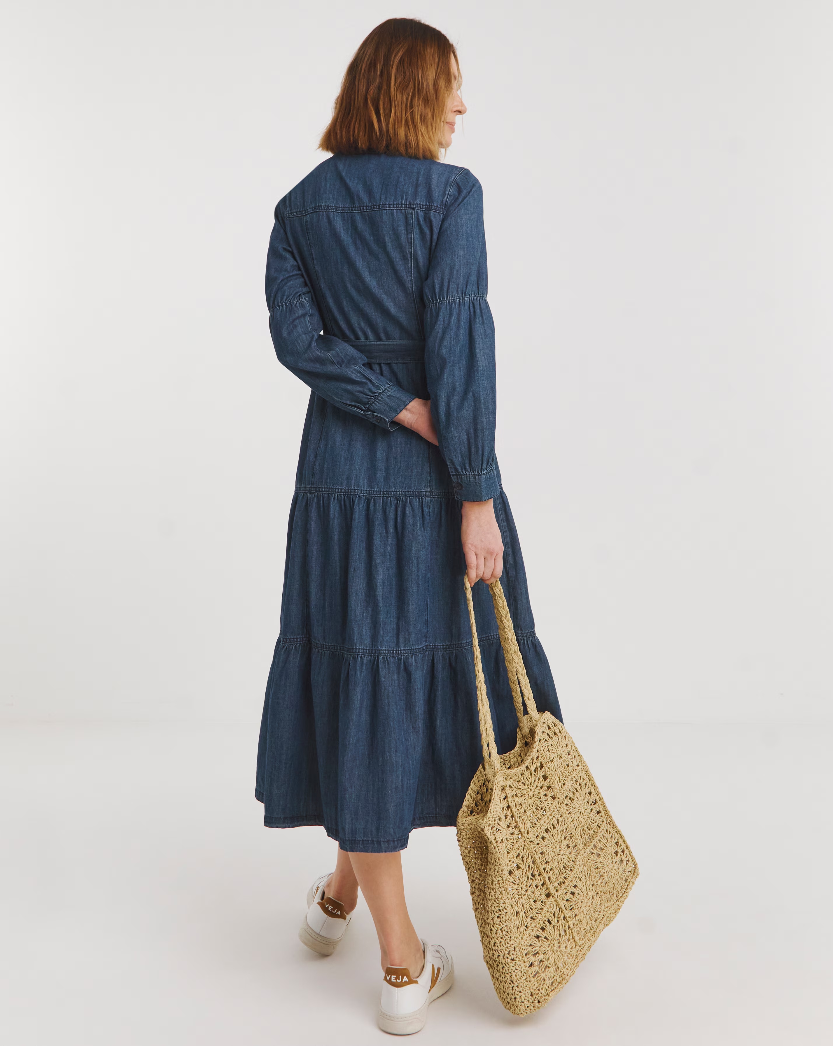 Grandad Collar Belted Dress 3 Grandad Collar Belted Dress
