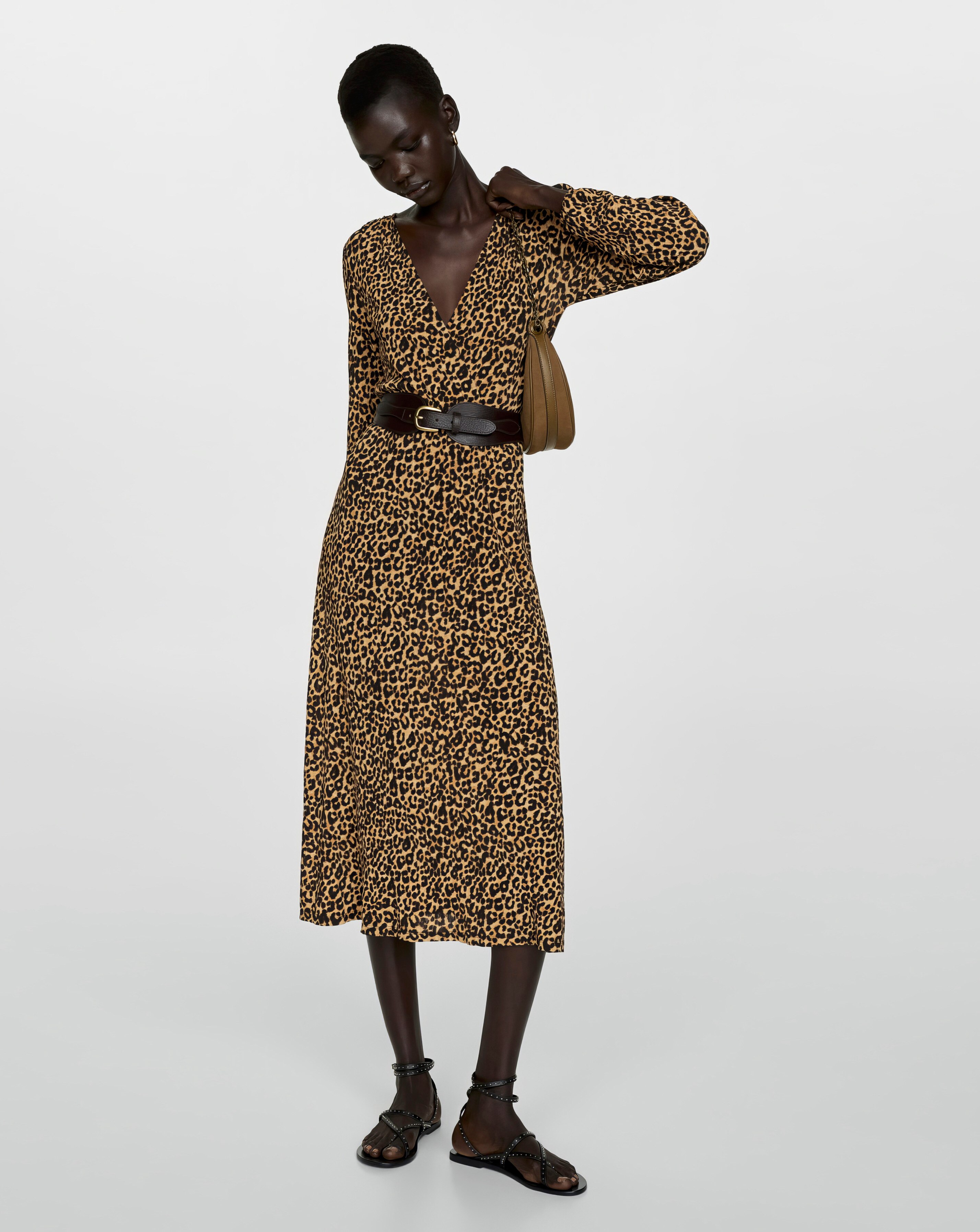 Mango Lin Leopard Midi Dress 1 Mango Lin Leopard Midi Dress