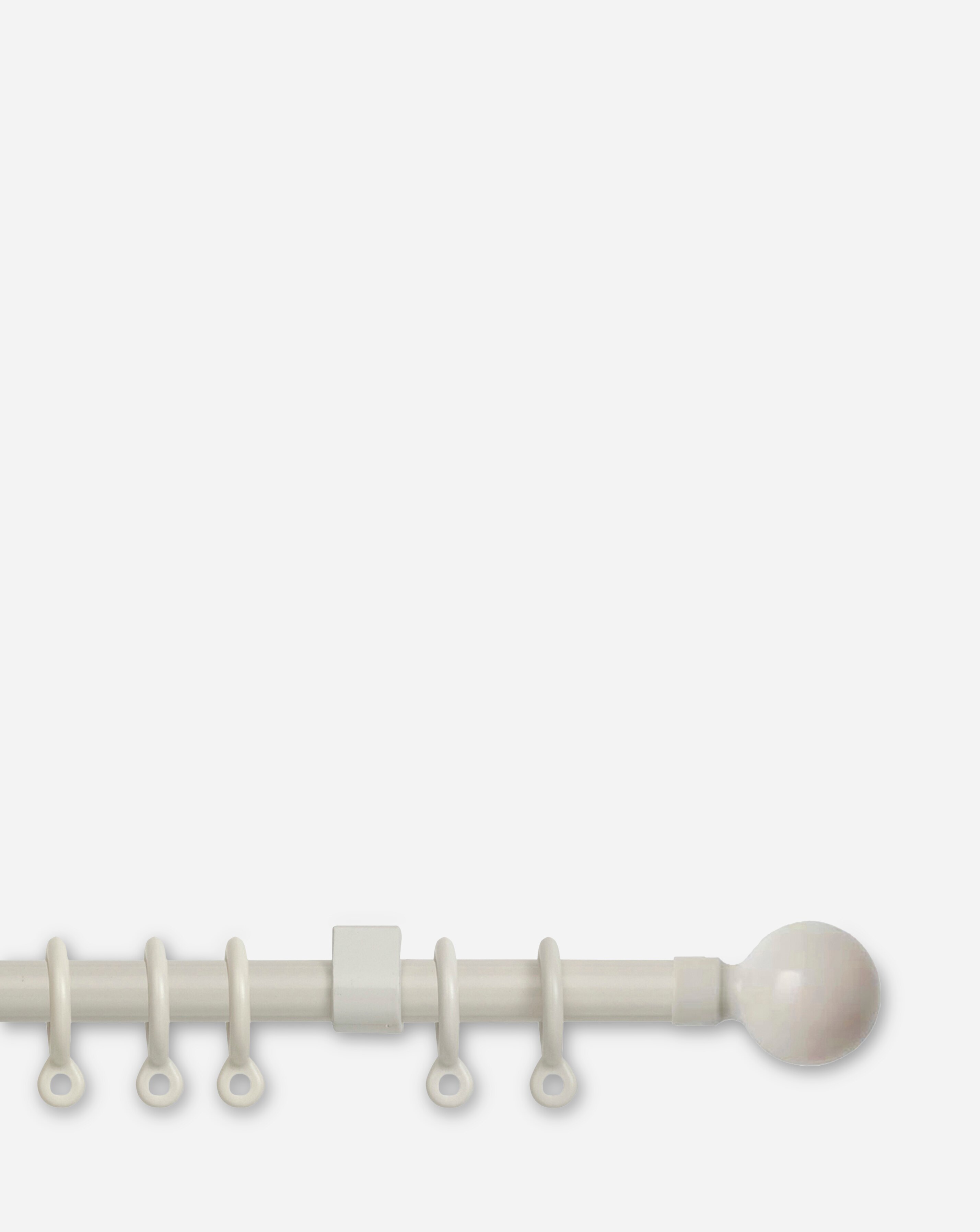 Plain 13-16mm Extendable Ball Curtain Pole