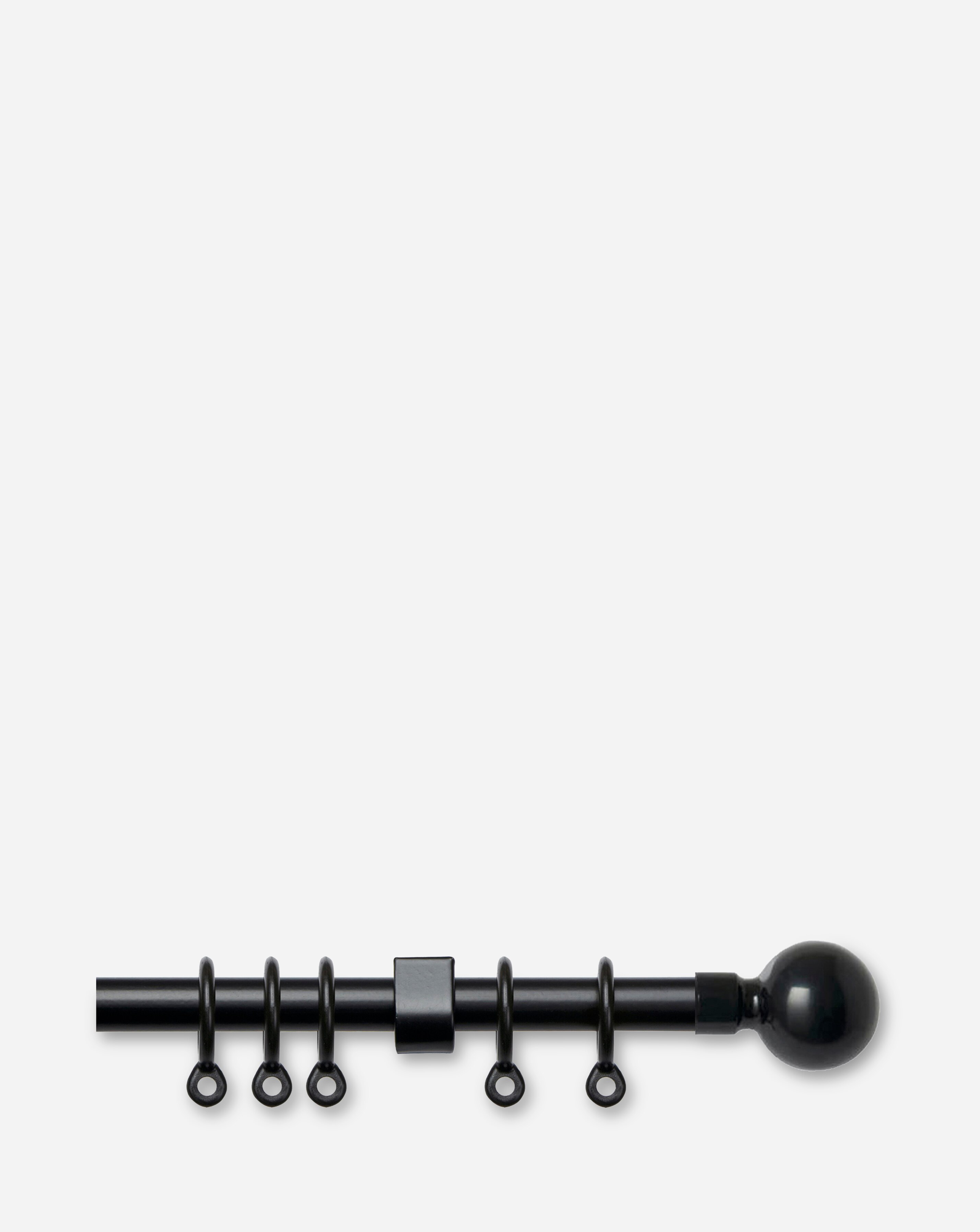 Plain 13-16mm Extendable Ball Curtain Pole