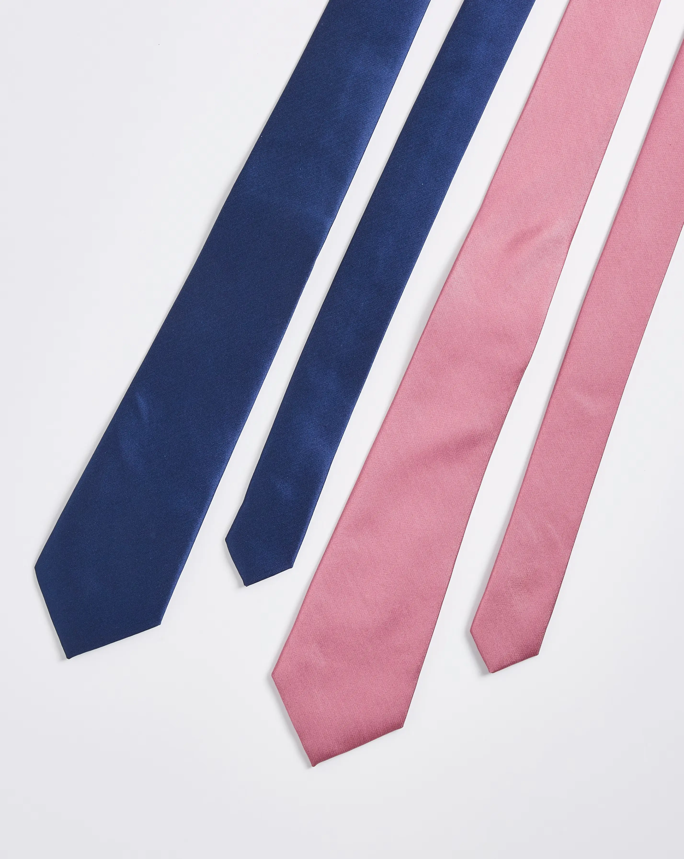 Pack 2 Blue/Pink Ties 4 Pack 2 Blue/Pink Ties