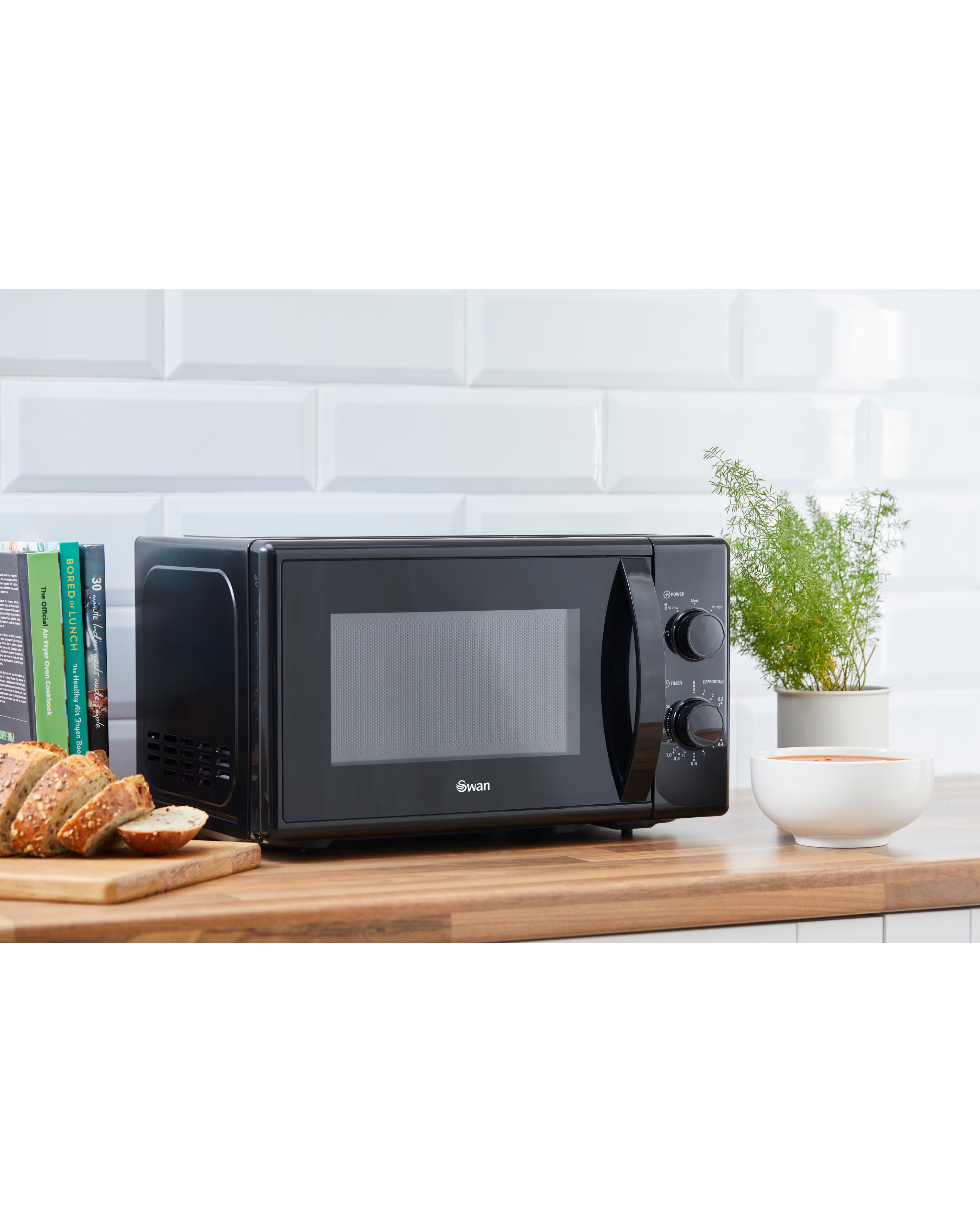 Swan SM4420BLK 20L Black Manual Microwave 3 Swan SM4420BLK 20L Black Manual Microwave
