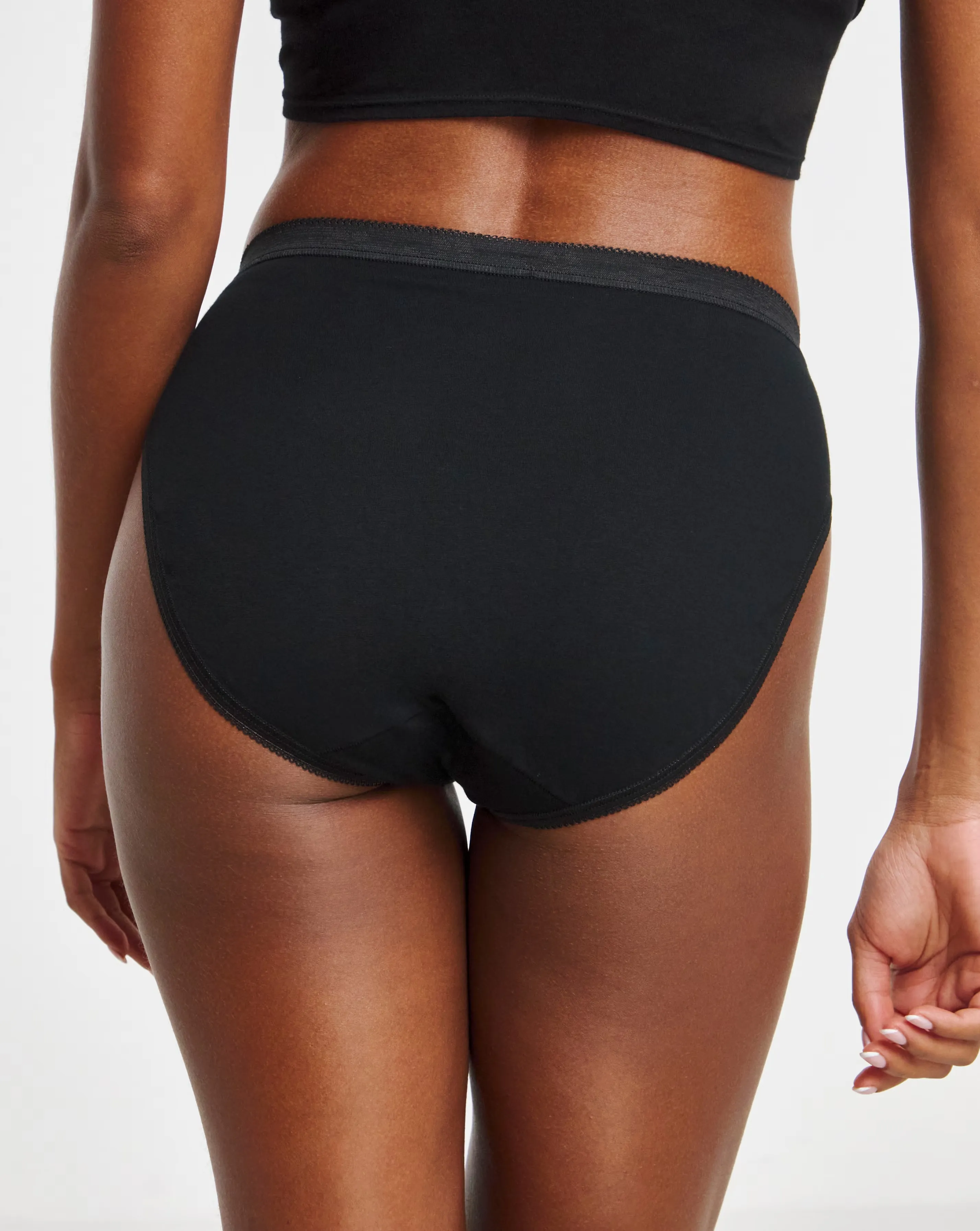 Sloggi (3 Pack) Tai Hi Leg Cotton Knickers Black 4 Sloggi (3 Pack) Tai Hi Leg Cotton Knickers Black
