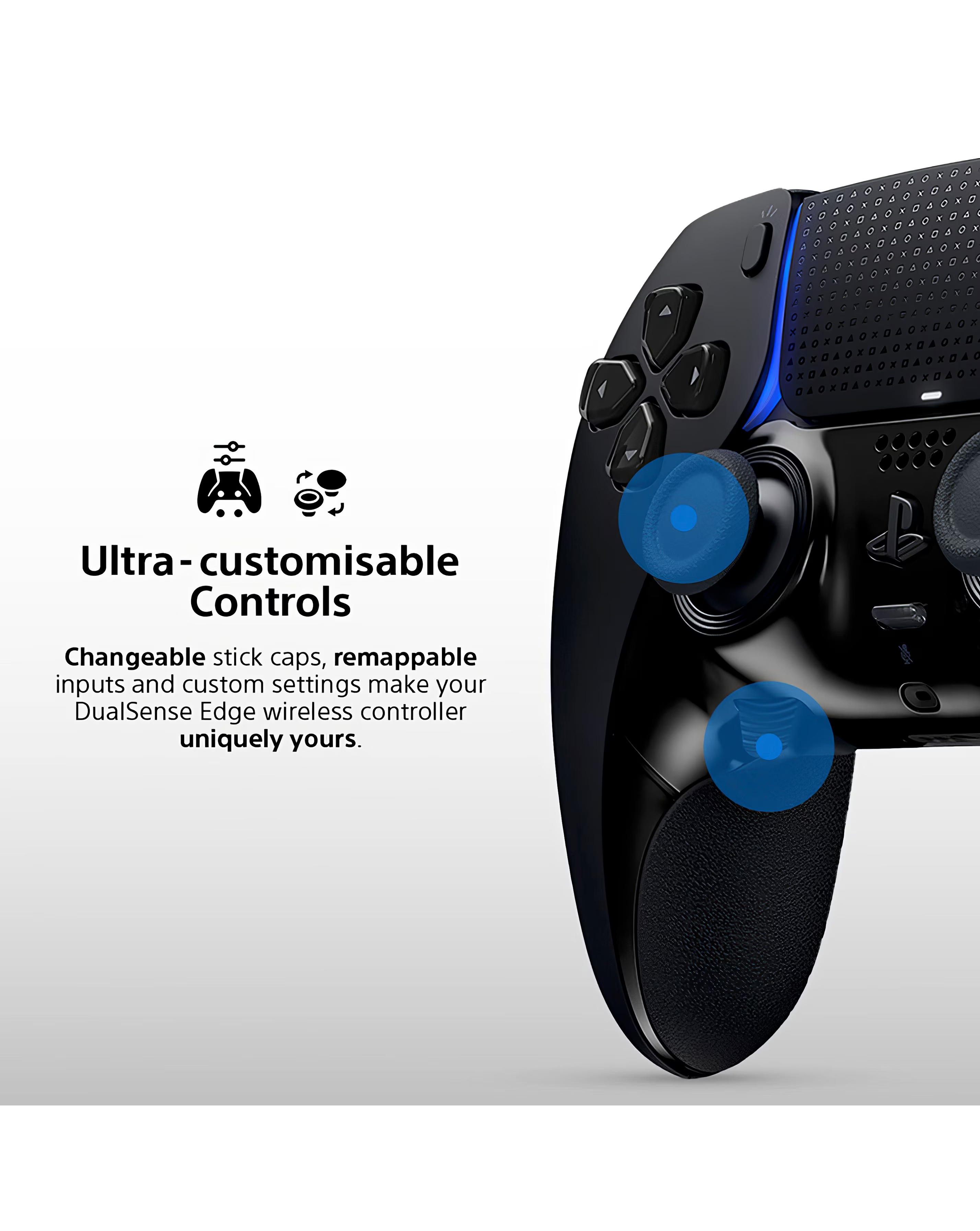 PS5 DualSense Edge Wireless Controller - Midnight Black 12 PS5 DualSense Edge Wireless Controller - Midnight Black