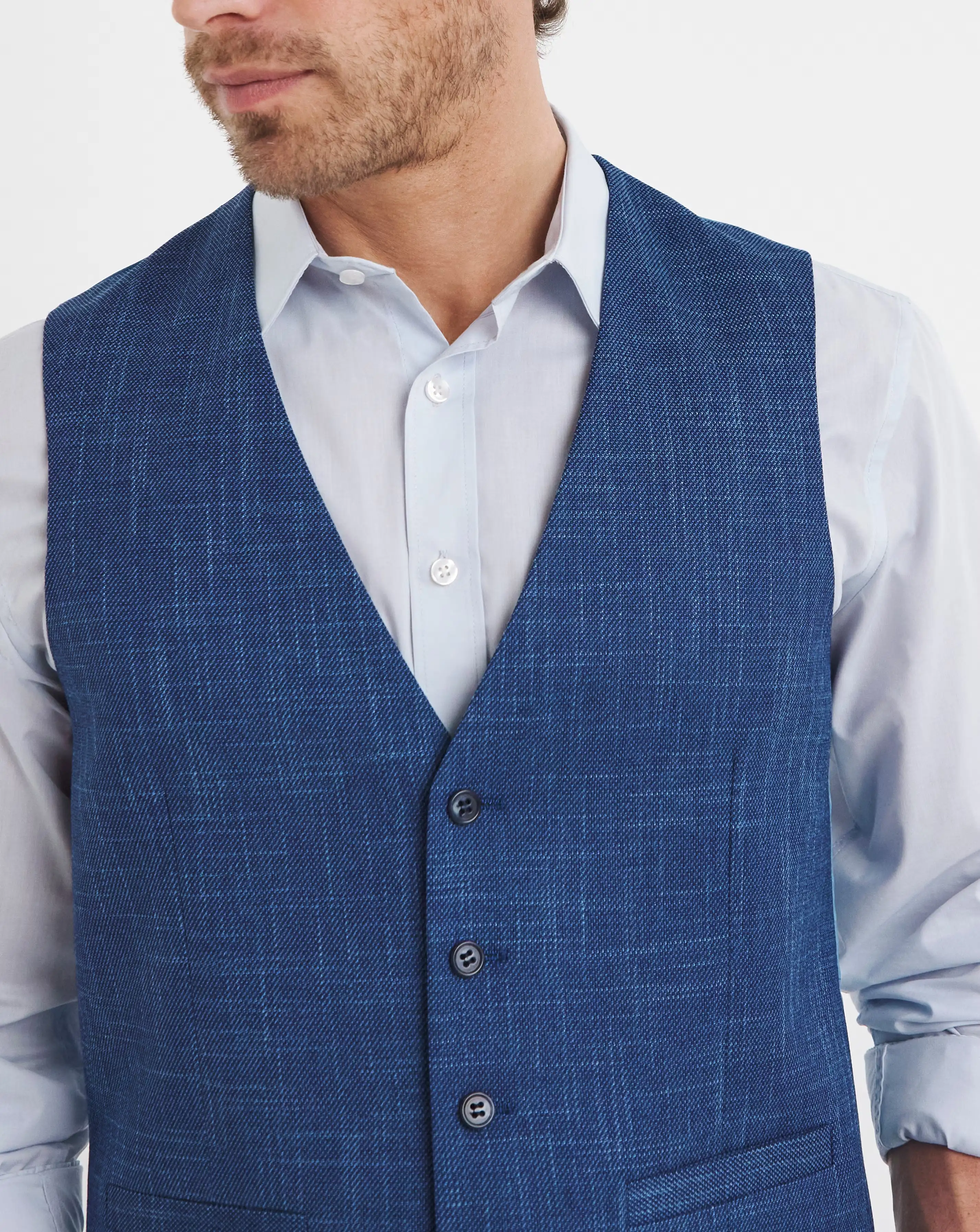 Joe Browns Navy Textured Waistcoat 2 Joe Browns Navy Textured Waistcoat