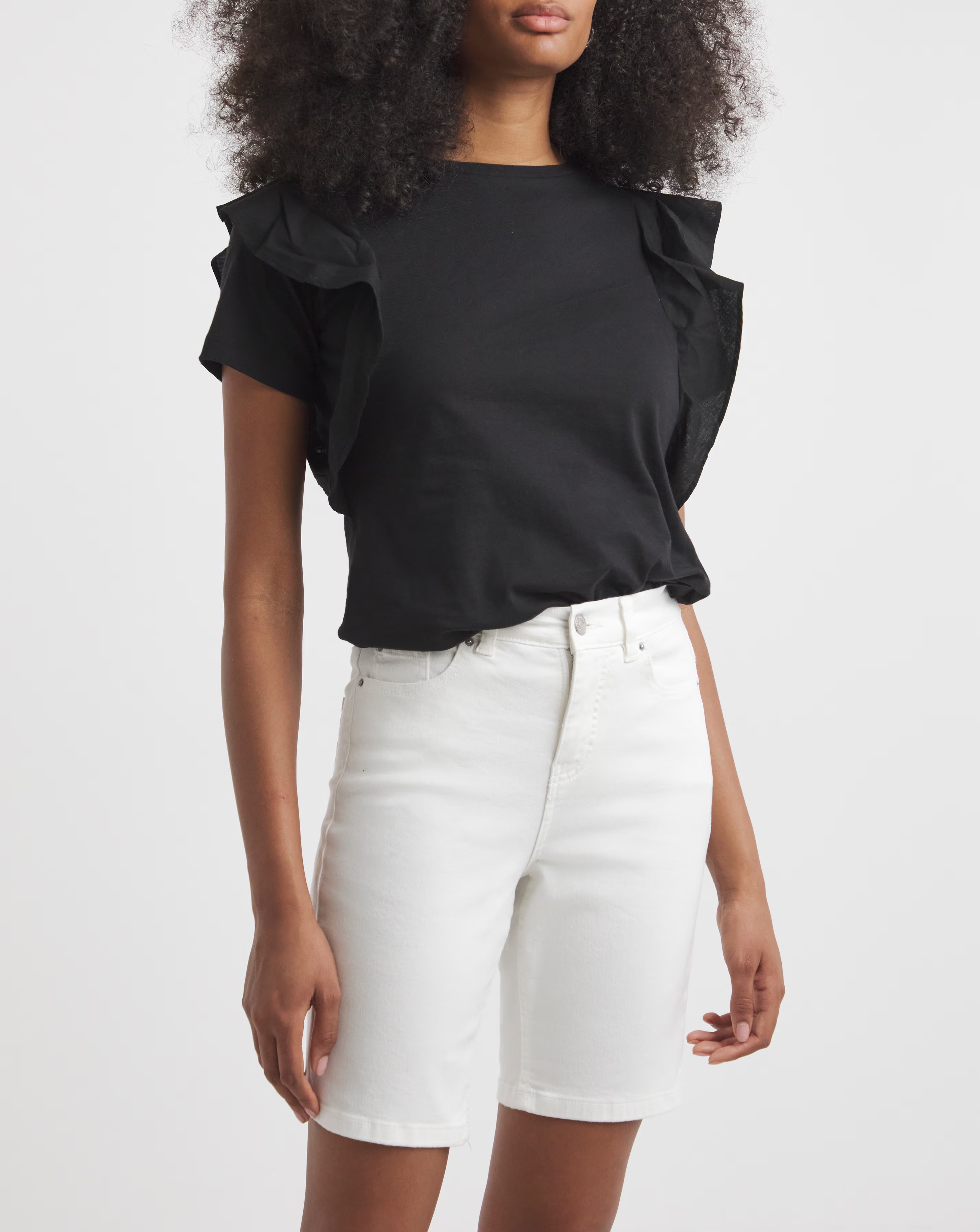 Simply Be White 24/7 Knee Short 4 Simply Be White 24/7 Knee Short