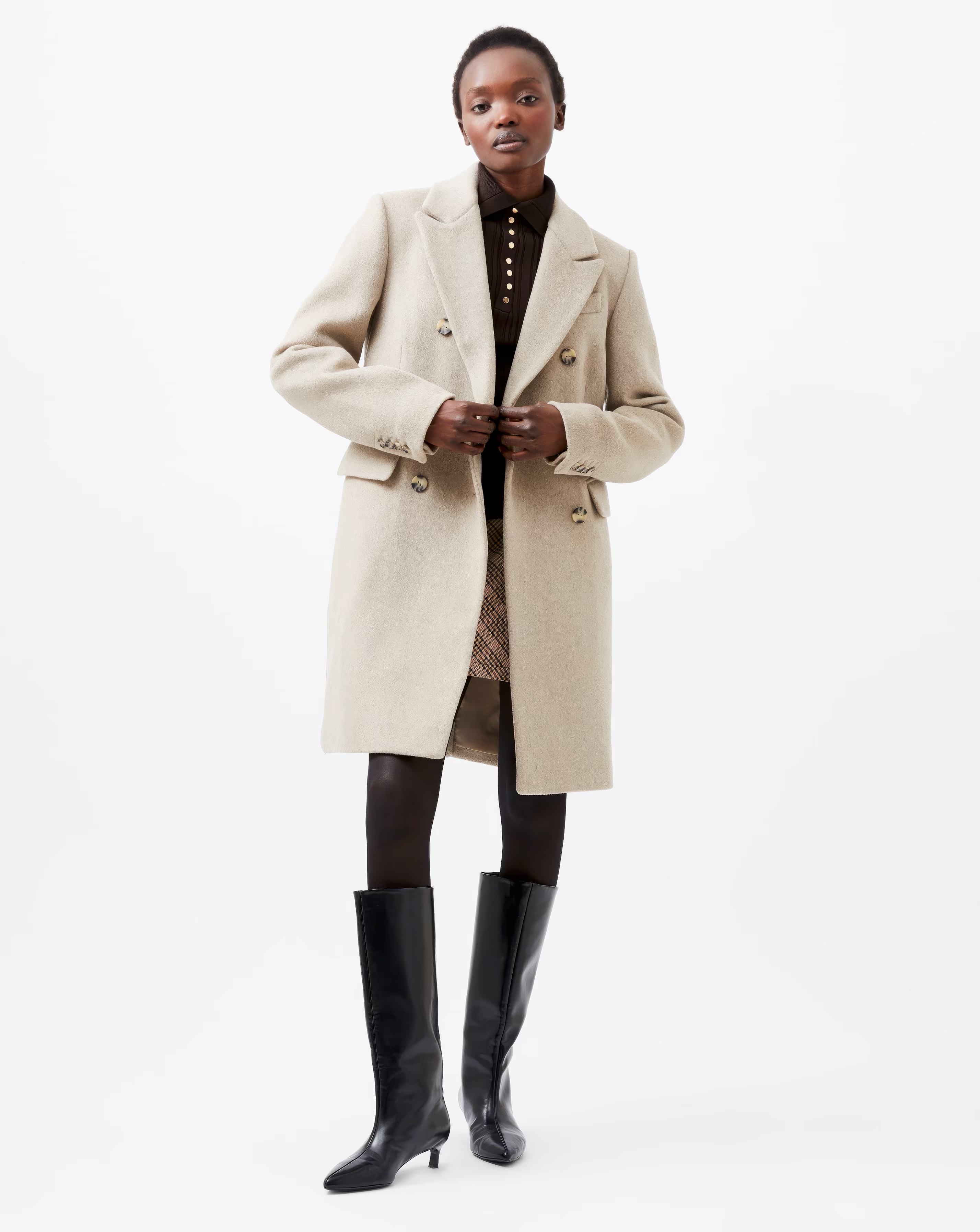 French Connection Adele Felt Coat 1 French Connection Adele Felt Coat