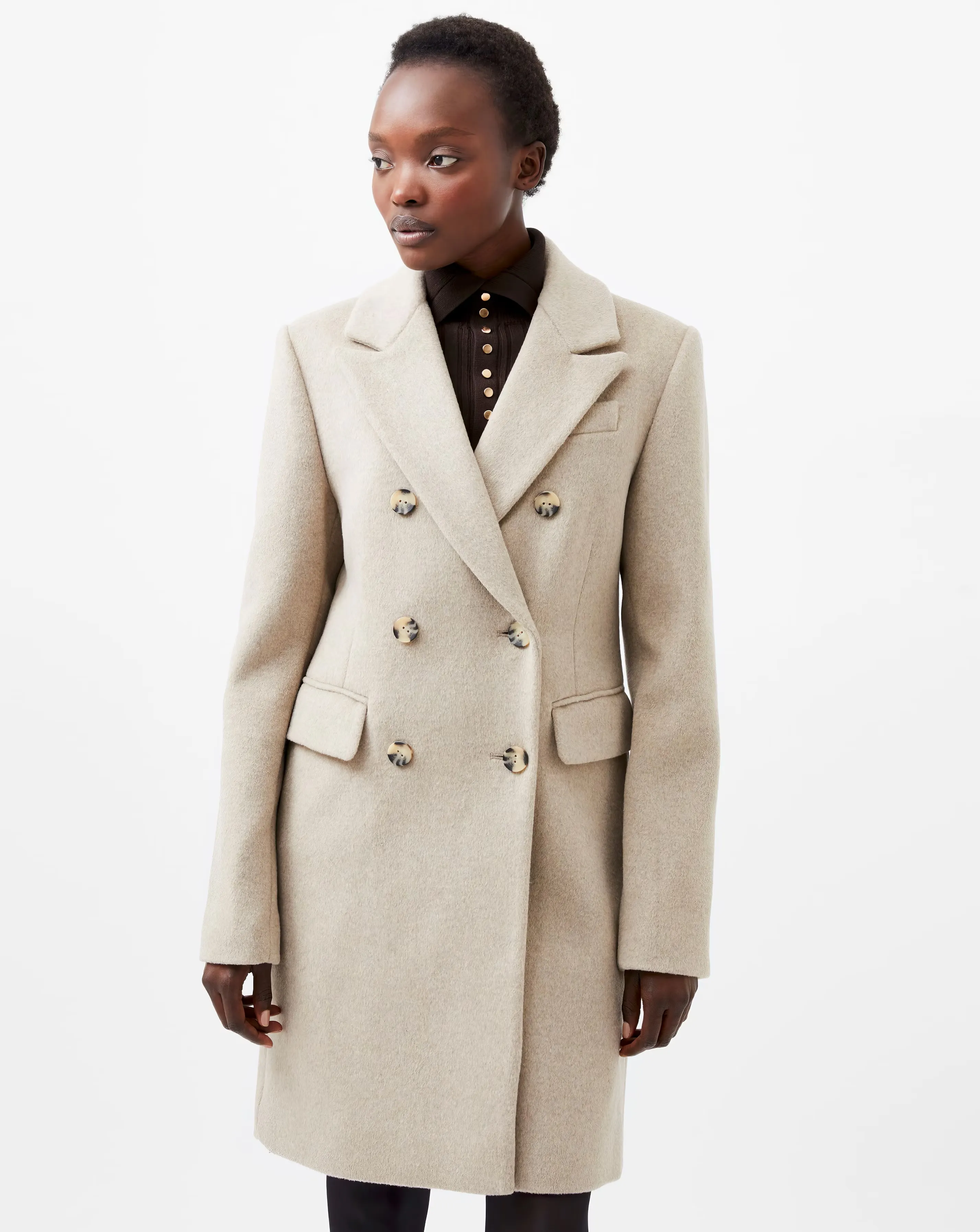 French Connection Adele Felt Coat 2 French Connection Adele Felt Coat