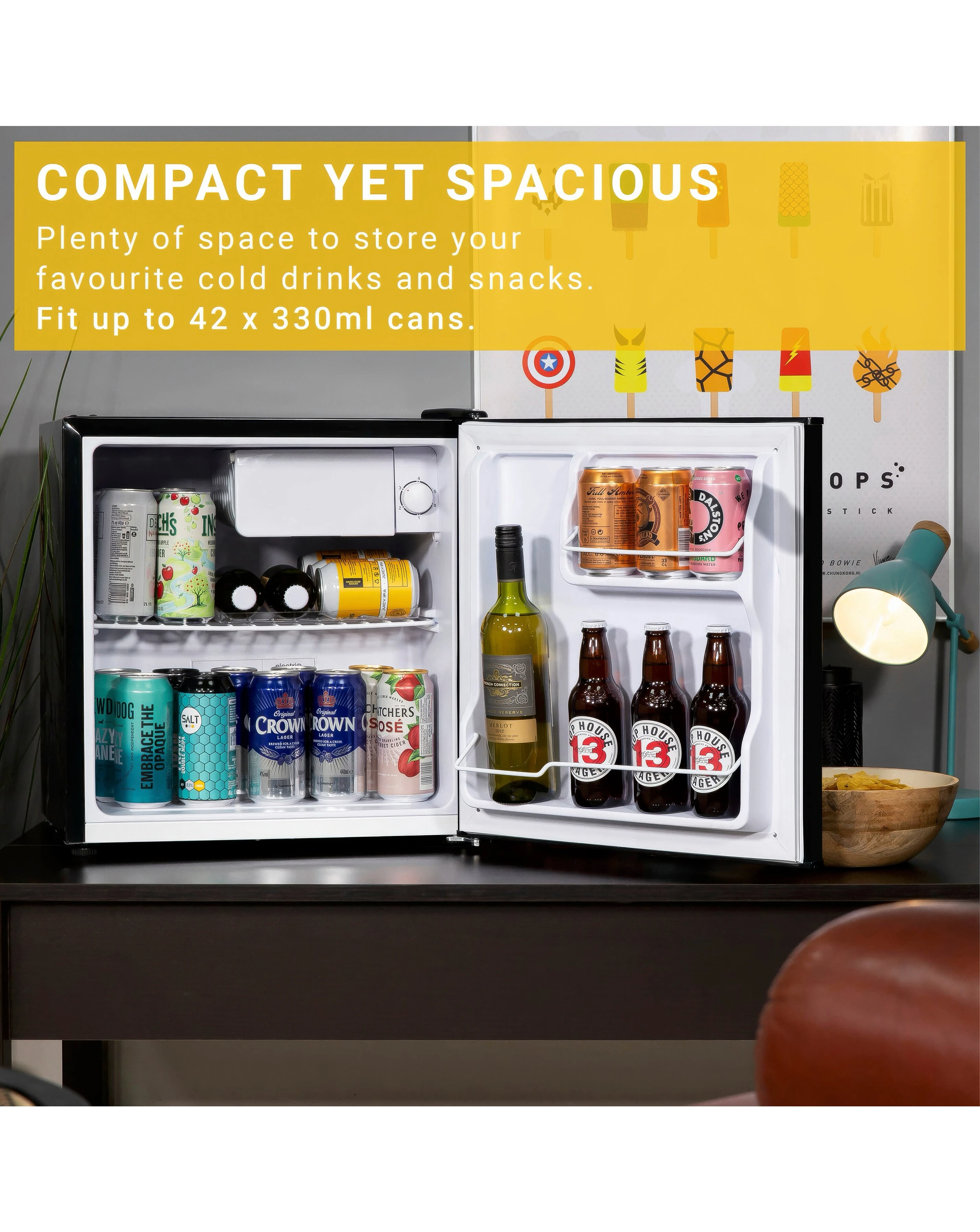 Kuhla KTTF0E6B-1019 Gaming Design Table Top Mini Fridge 5 Kuhla KTTF0E6B-1019 Gaming Design Table Top Mini Fridge