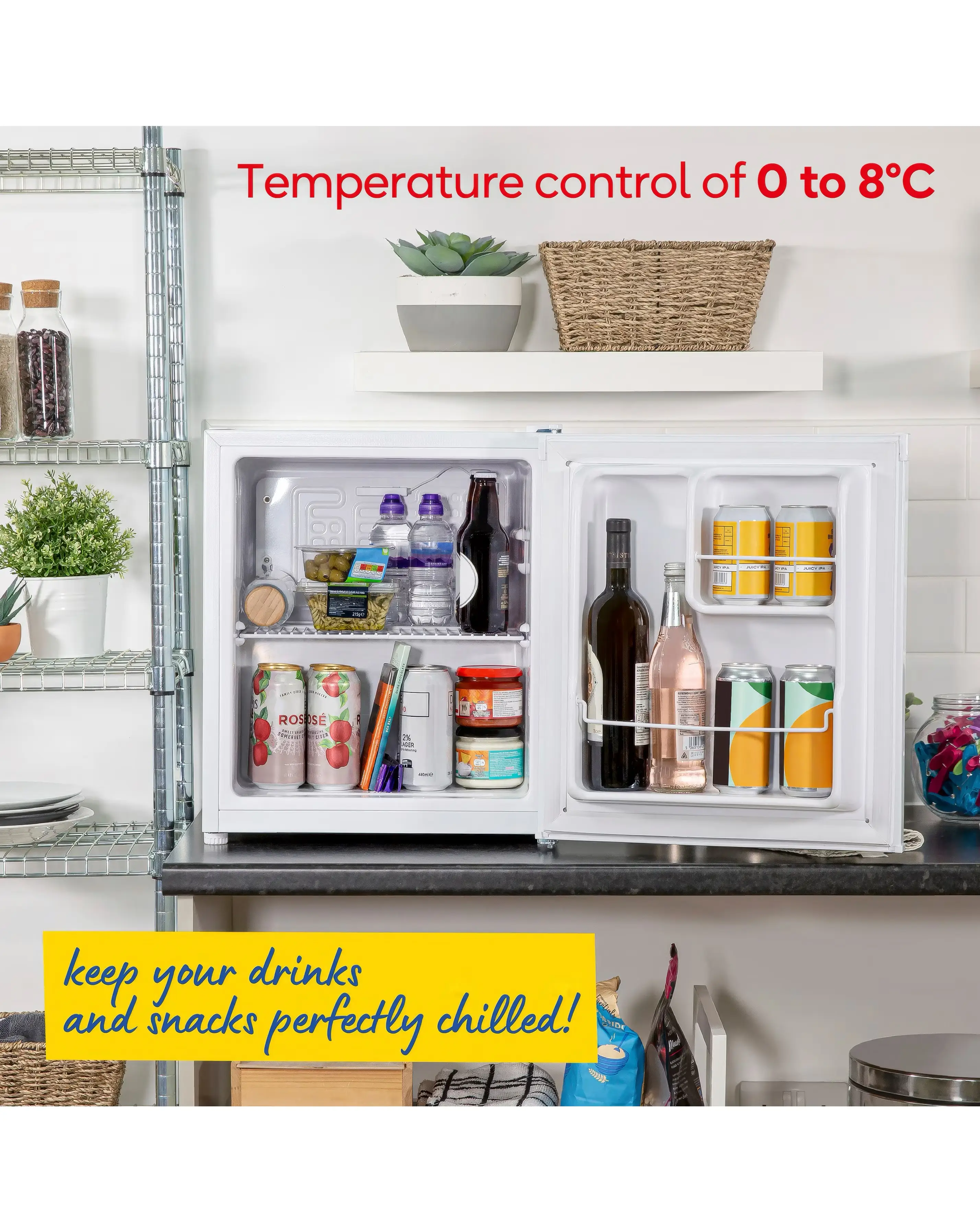 Russell Hobbs RHTTLF2E1W 40 Litre Table Top Fridge - White 4 Russell Hobbs RHTTLF2E1W 40 Litre Table Top Fridge - White