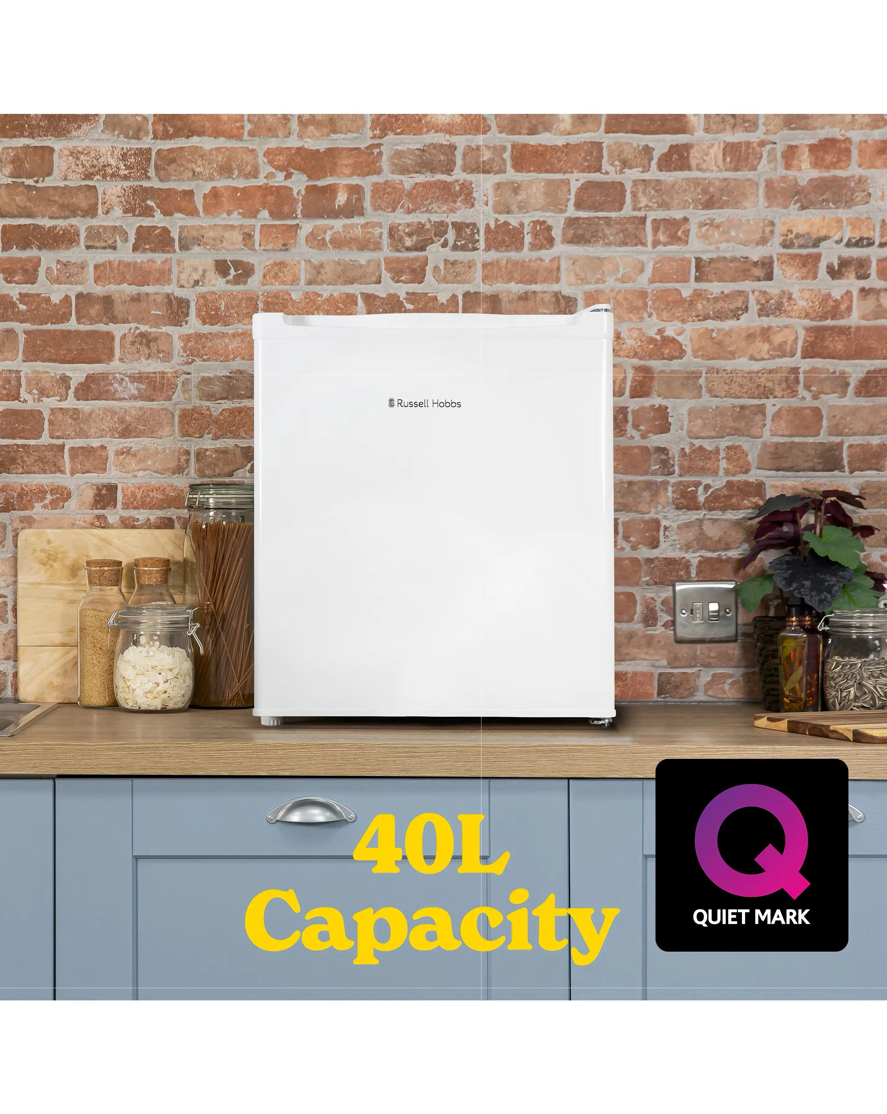 Russell Hobbs RHTTLF2E1W 40 Litre Table Top Fridge - White 8 Russell Hobbs RHTTLF2E1W 40 Litre Table Top Fridge - White