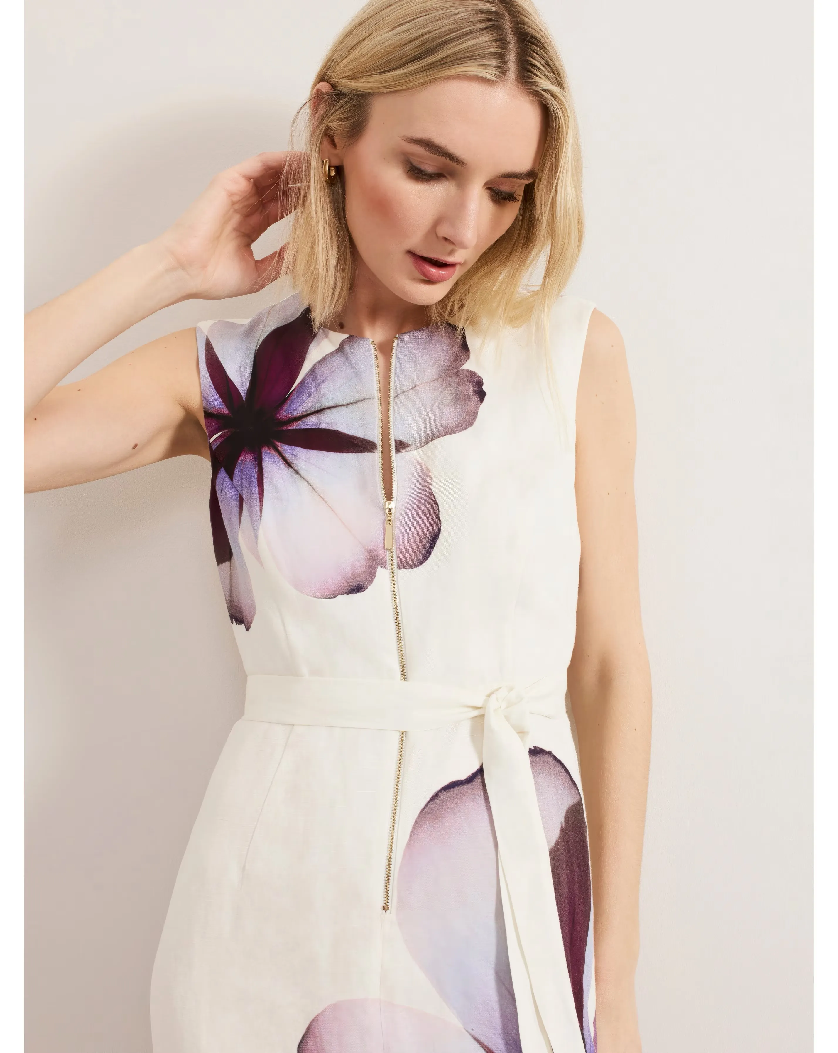 Phase Eight Placement Linen Dress 4 Phase Eight Placement Linen Dress