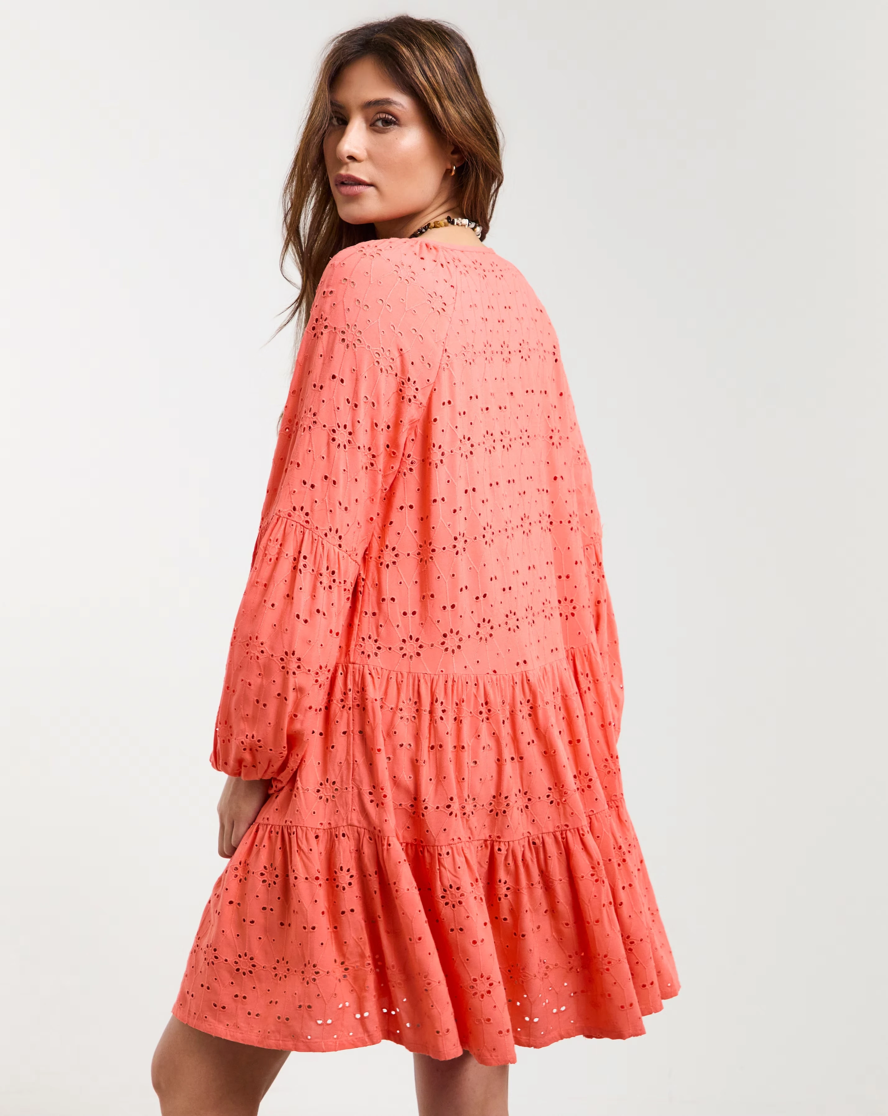 Beach To Beach Broderie Mini Beach Dress 2 Beach To Beach Broderie Mini Beach Dress