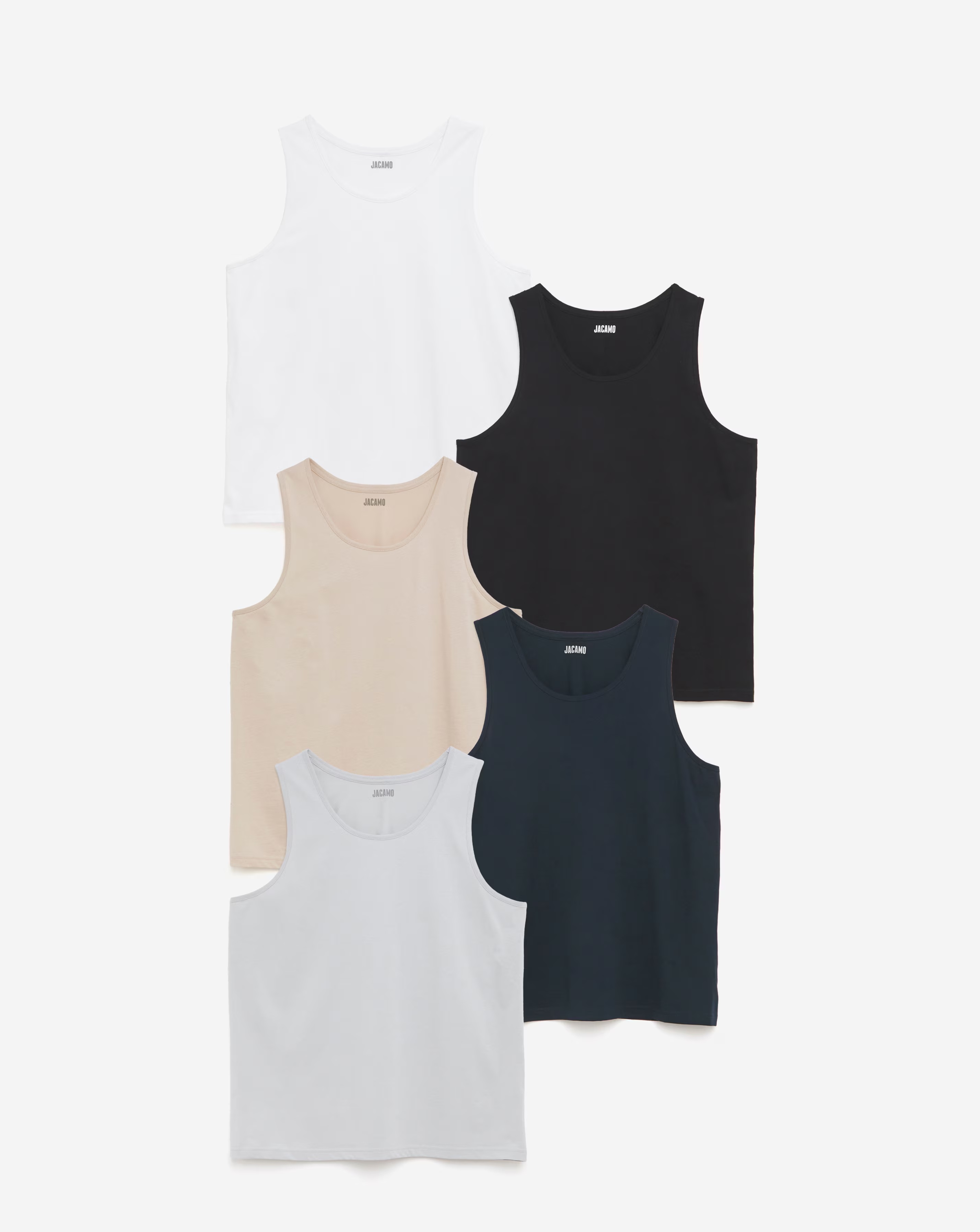 5 Pack Multi Pure Cotton Vests 5 5 Pack Multi Pure Cotton Vests
