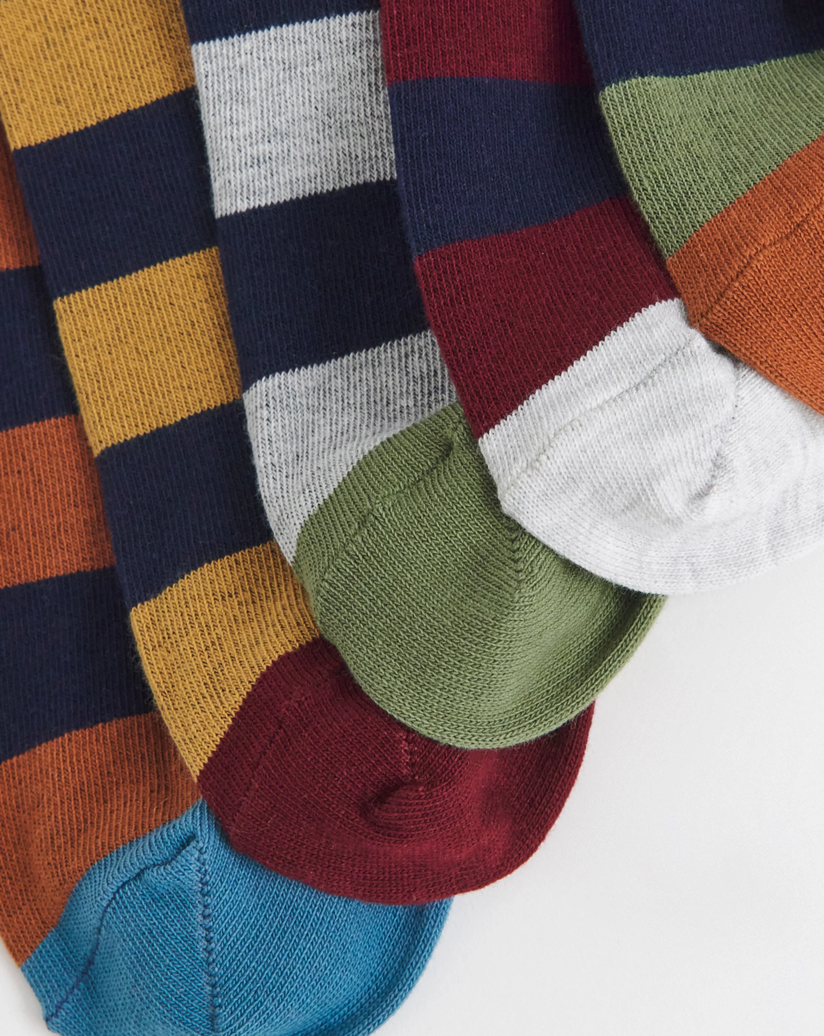 6 Pack Stripe Socks 3 6 Pack Stripe Socks