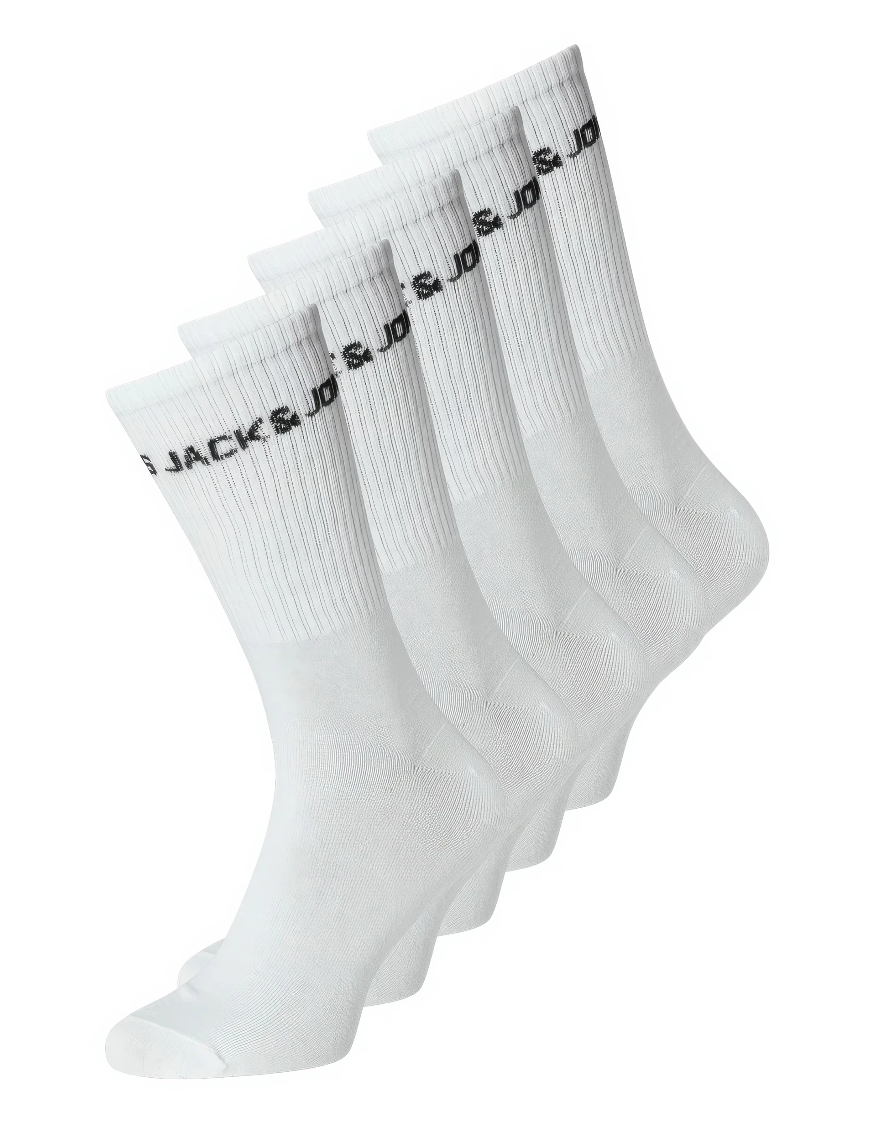 Jack & Jones Tennis Sock 5 Pack - White 1 Jack & Jones Tennis Sock 5 Pack - White