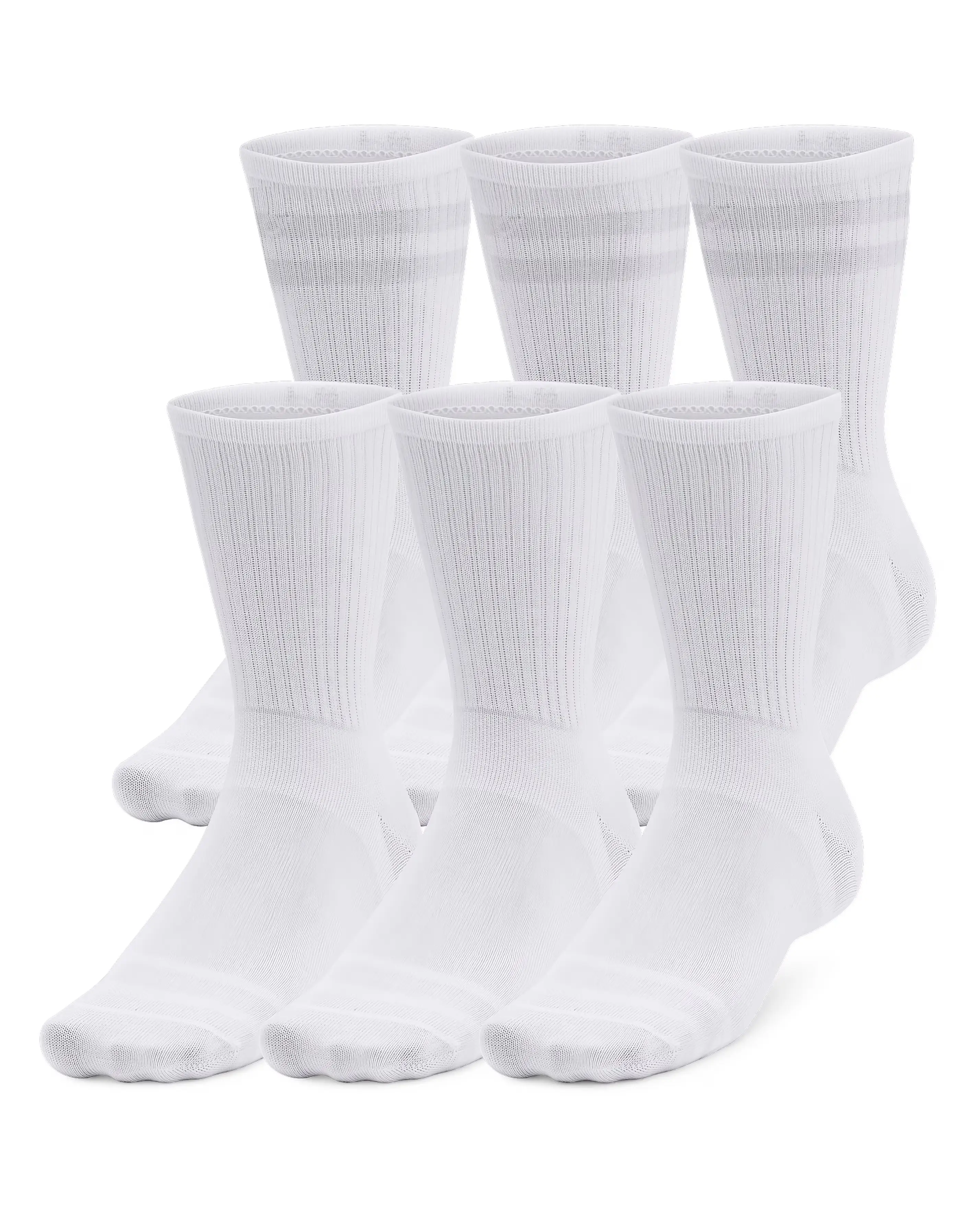 Under Armour Essential 6 Pack Crew Socks 1 Under Armour Essential 6 Pack Crew Socks