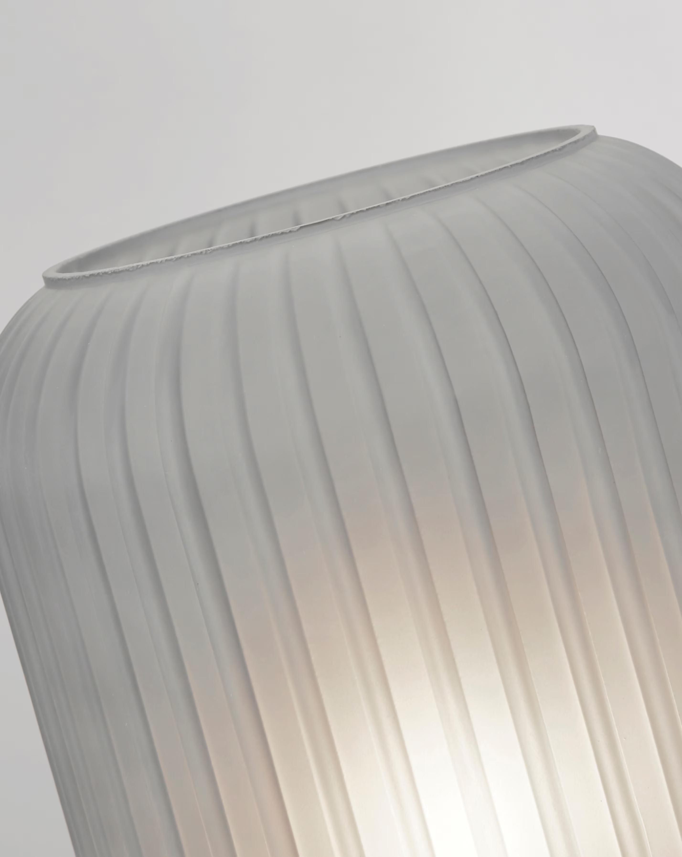 Grey Frosted Glass Table Lamp 2 Grey Frosted Glass Table Lamp