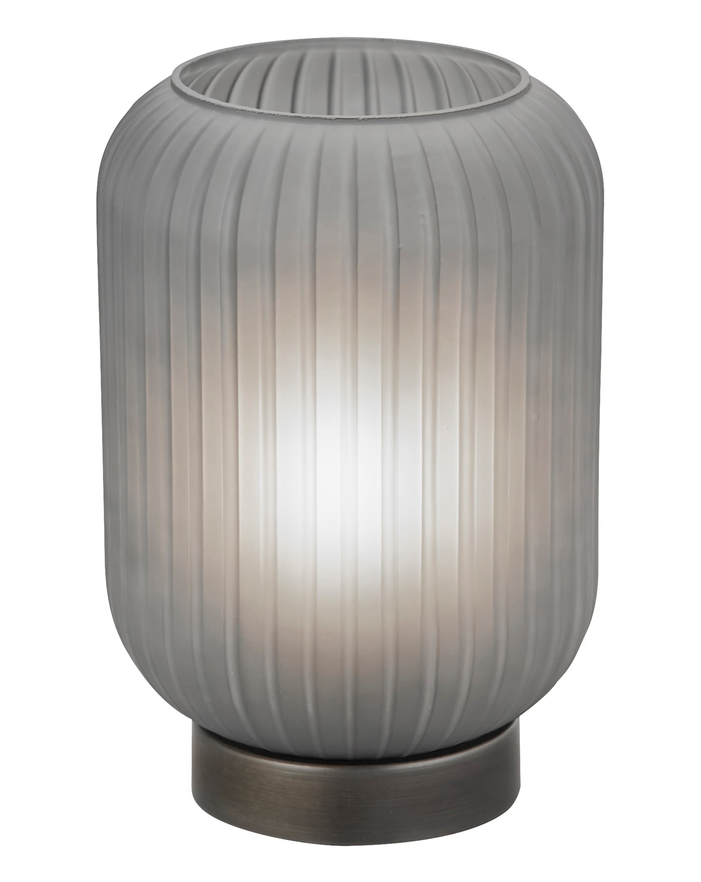 Grey Frosted Glass Table Lamp 3 Grey Frosted Glass Table Lamp