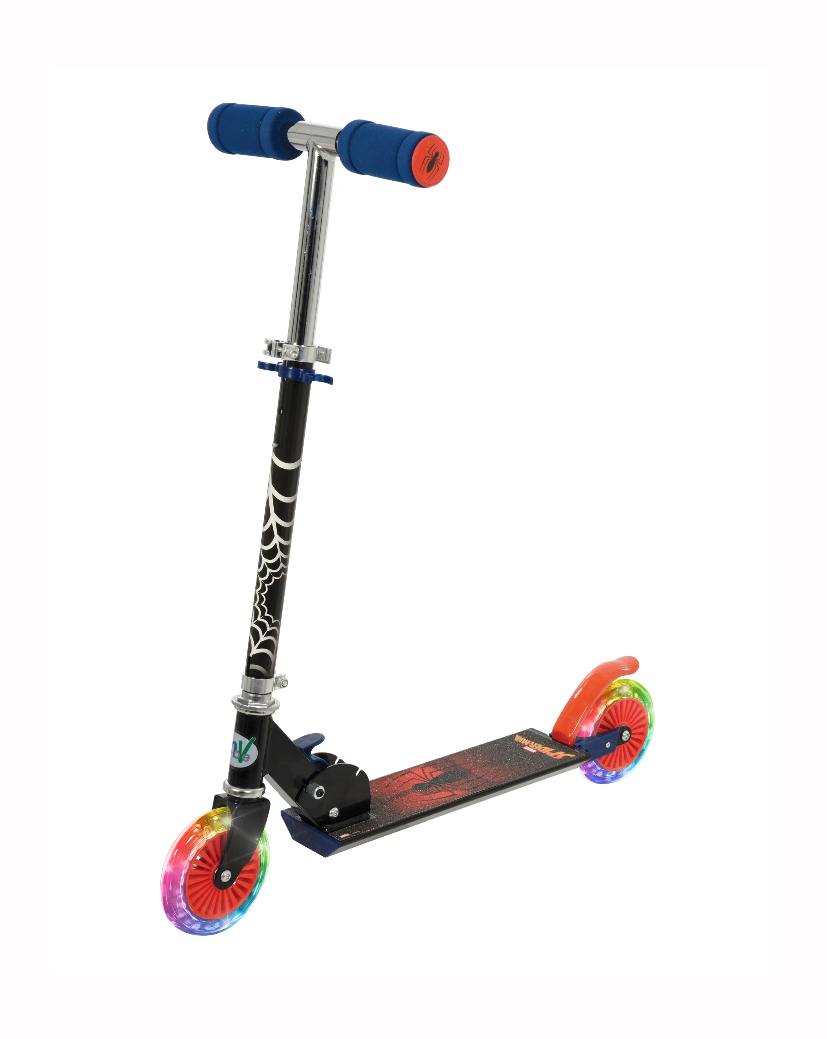 MoVe Spiderman Folding Inline Scooter with Light Up wheels 3 MoVe Spiderman Folding Inline Scooter with Light Up wheels