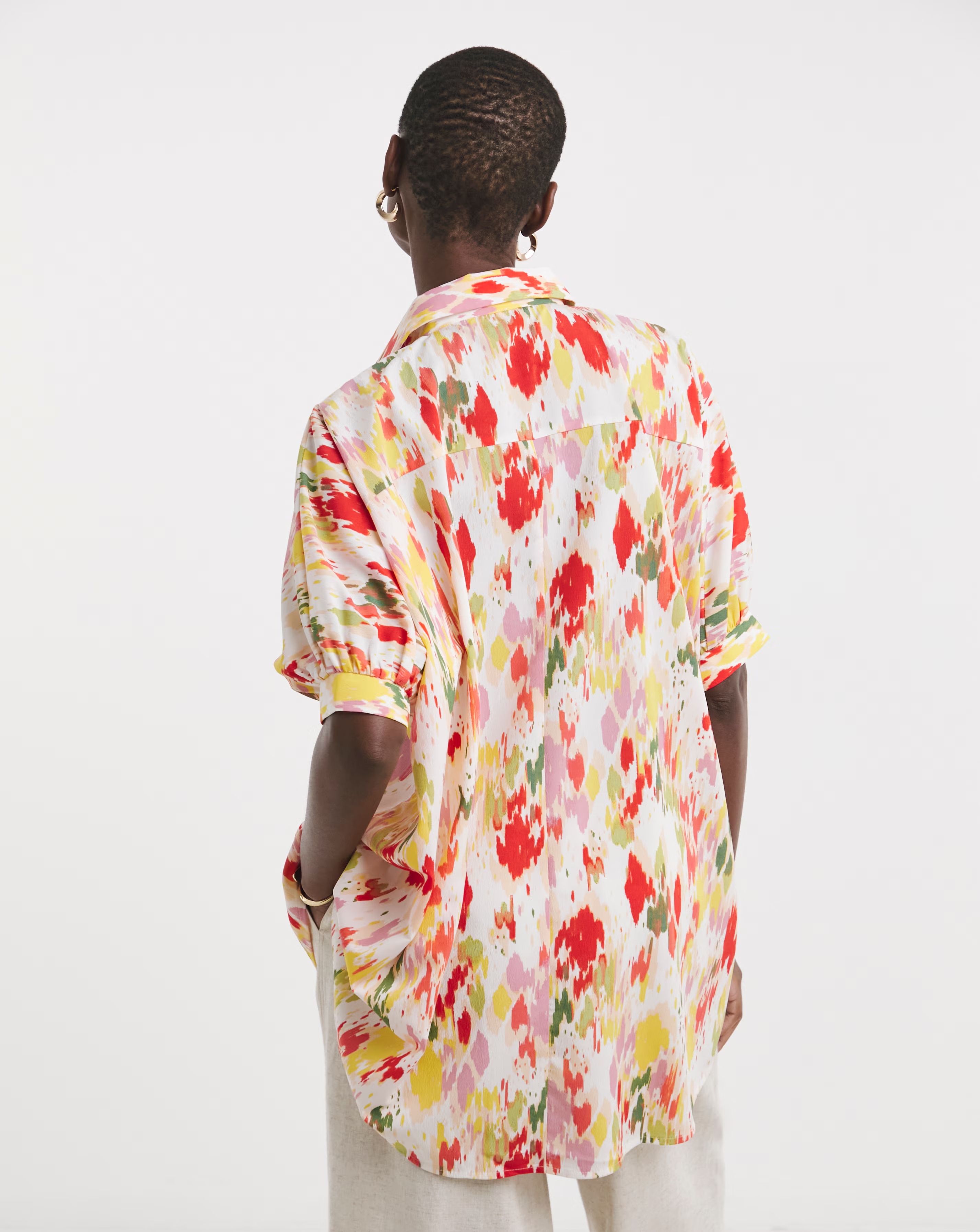 Printed Oversized Blouse 4 Printed Oversized Blouse