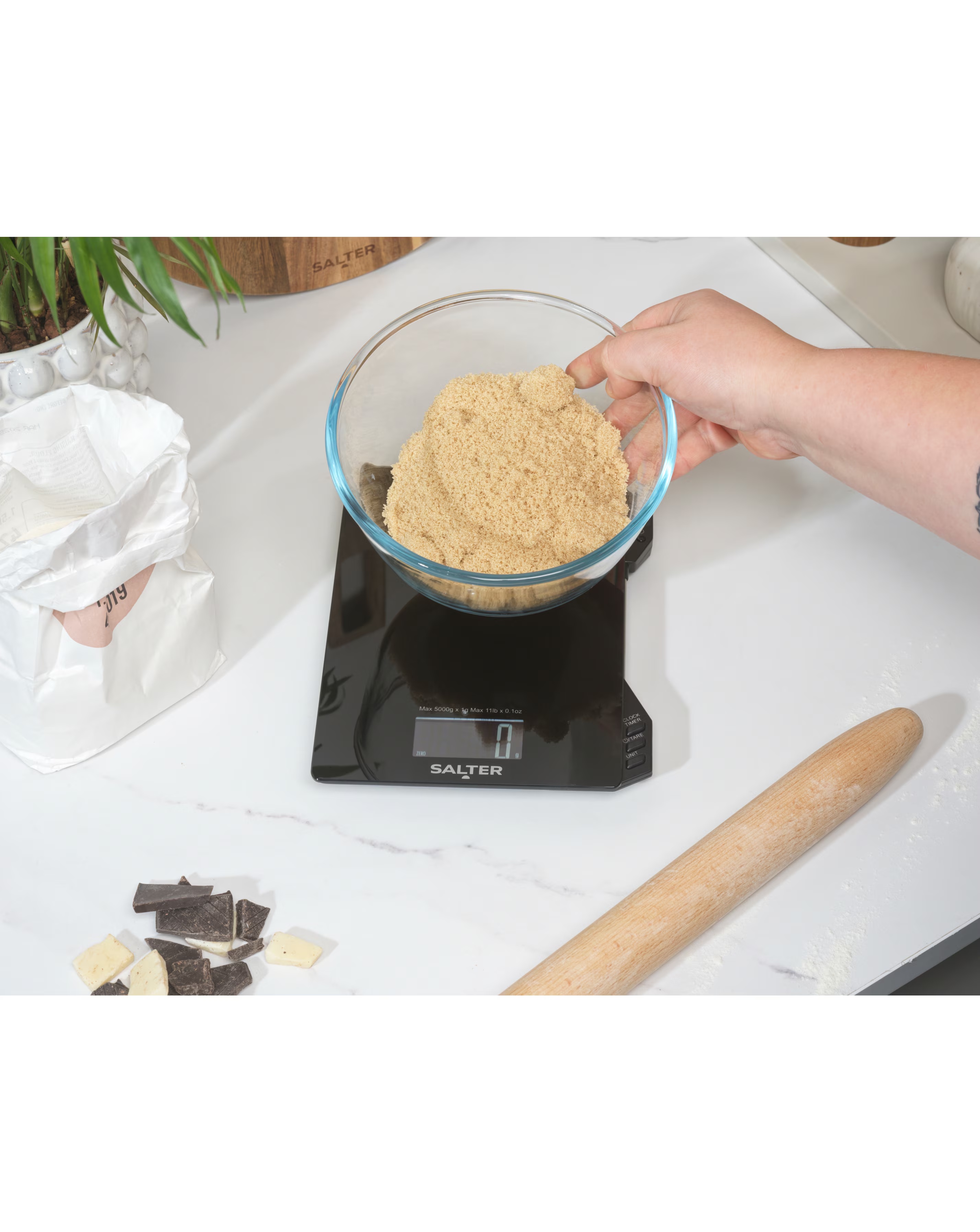 Salter Electronic Scale with Thermometer & Timer 3 Salter Electronic Scale with Thermometer & Timer