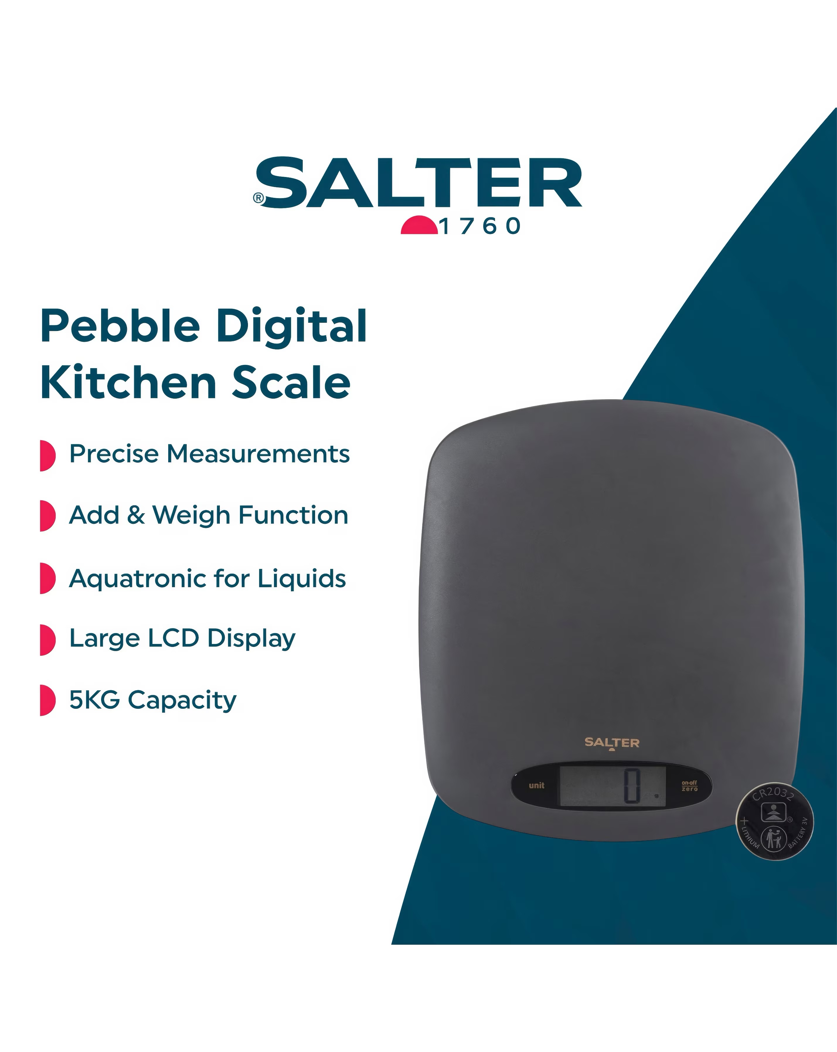 Salter Pebble Electronic Scale 7 Salter Pebble Electronic Scale