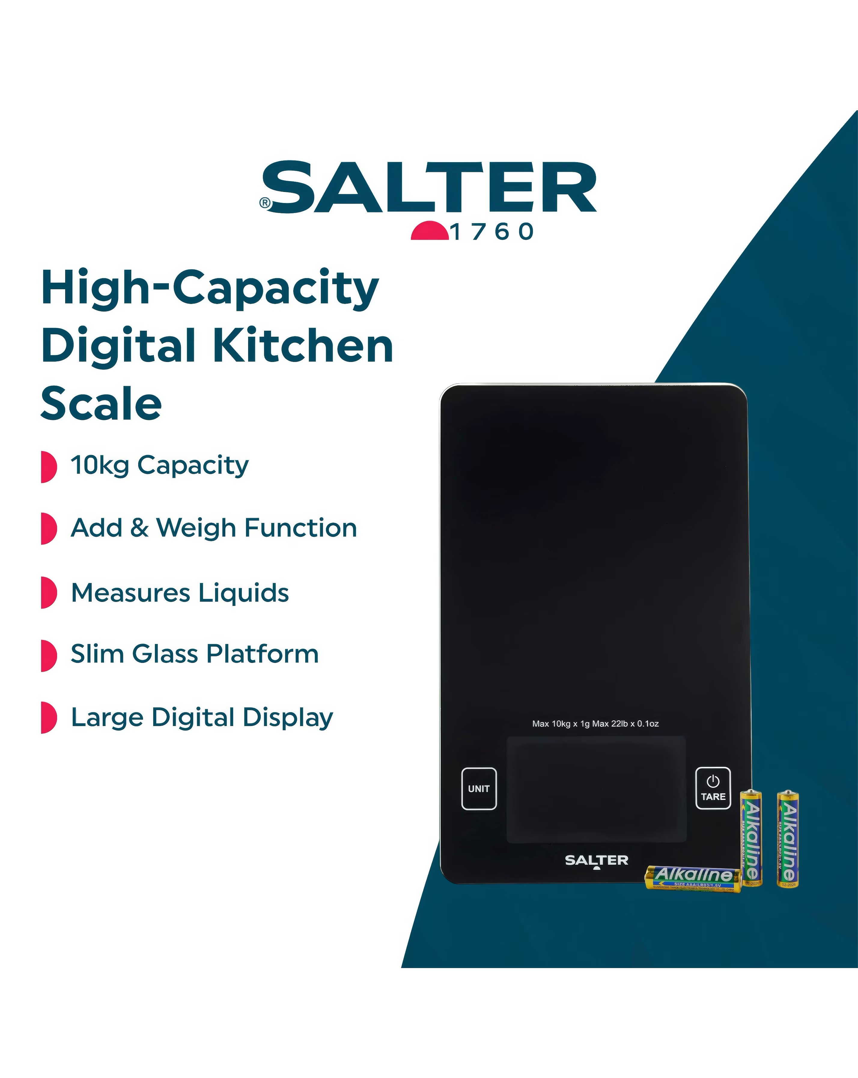 Salter Large Display Electronic Scale 6 Salter Large Display Electronic Scale