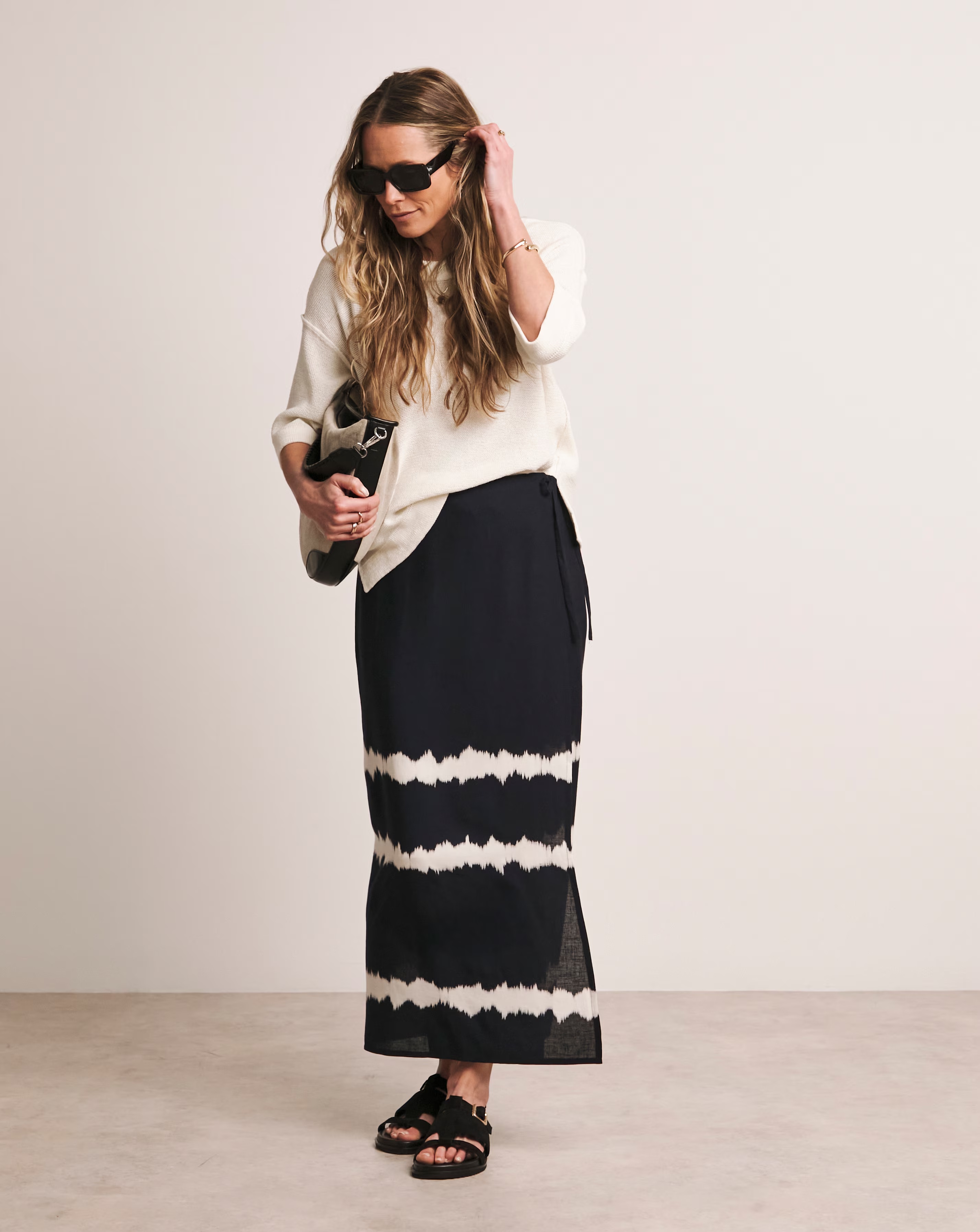 Anthology Printed Linen Wrap Skirt 1 Anthology Printed Linen Wrap Skirt