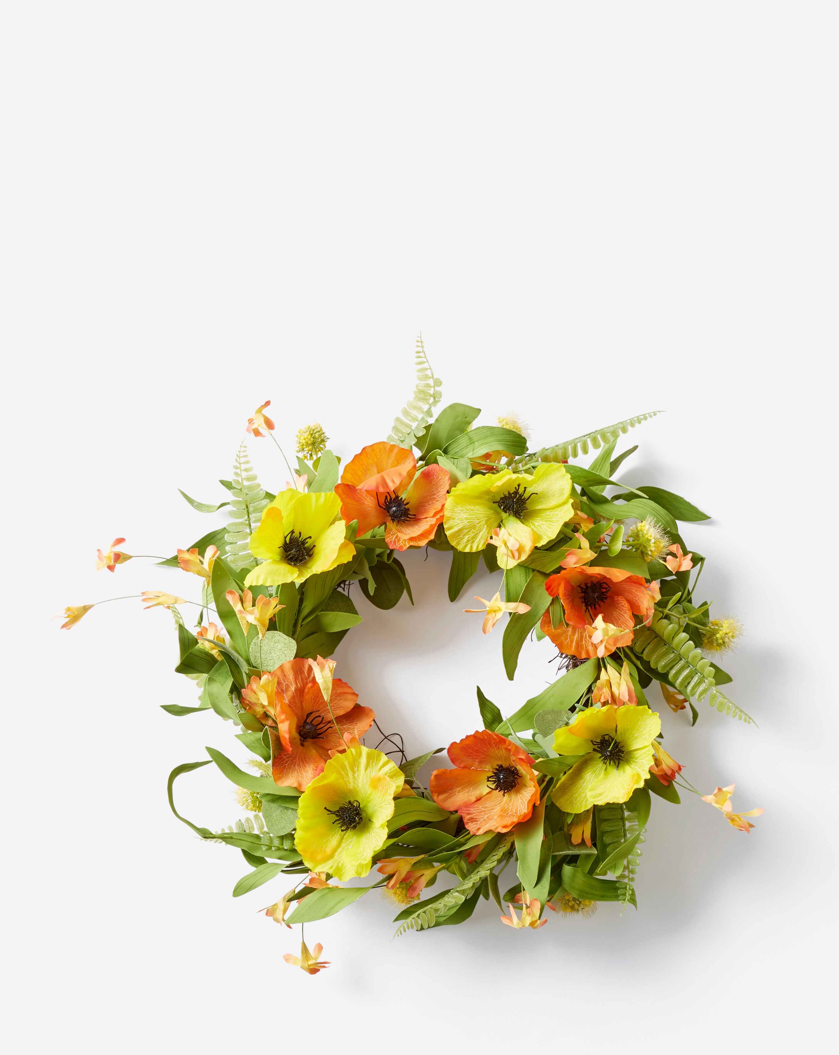 Poppies Wreath 45cm 3 Poppies Wreath 45cm