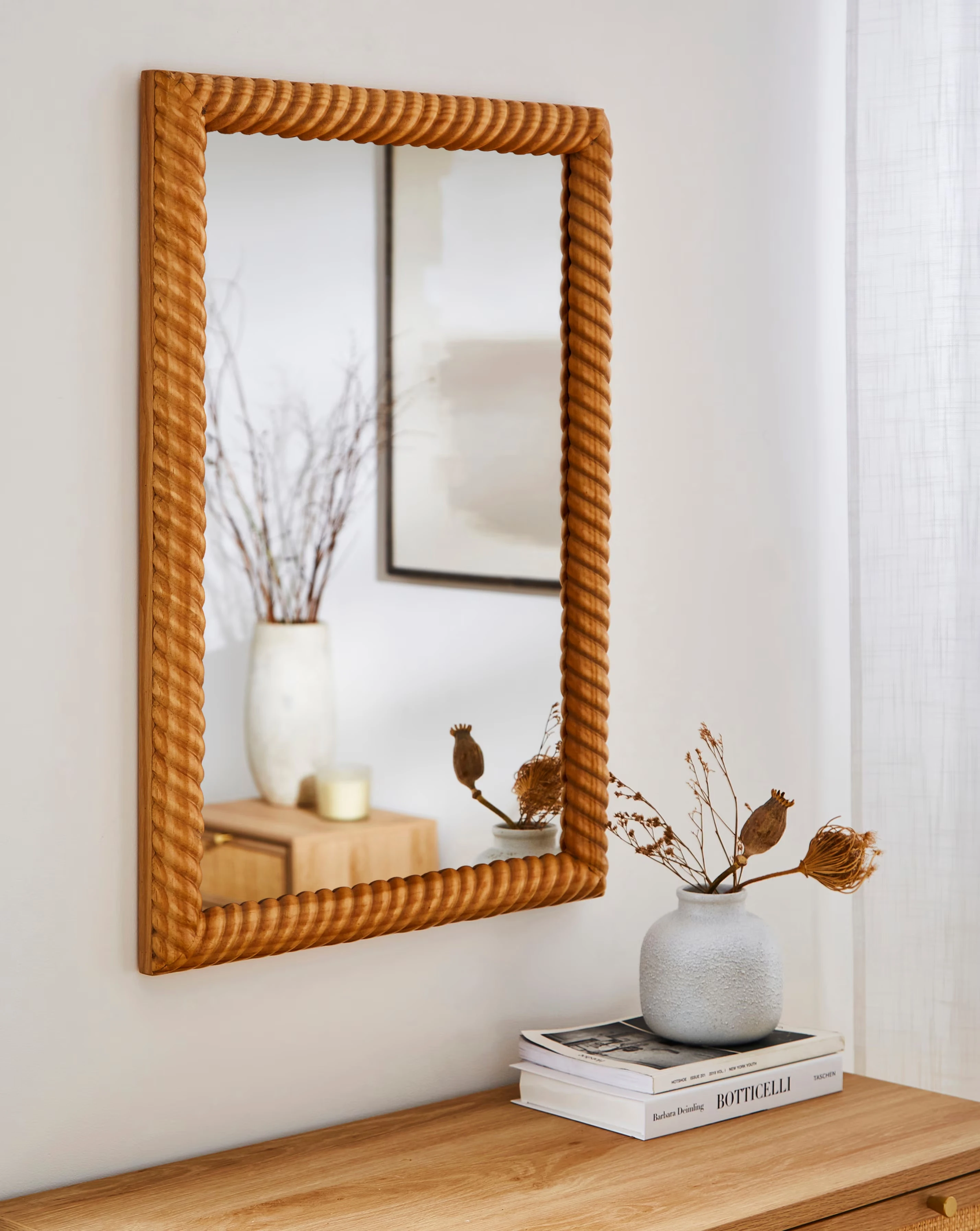 Twisted Wood Wall Mirror 1 Twisted Wood Wall Mirror