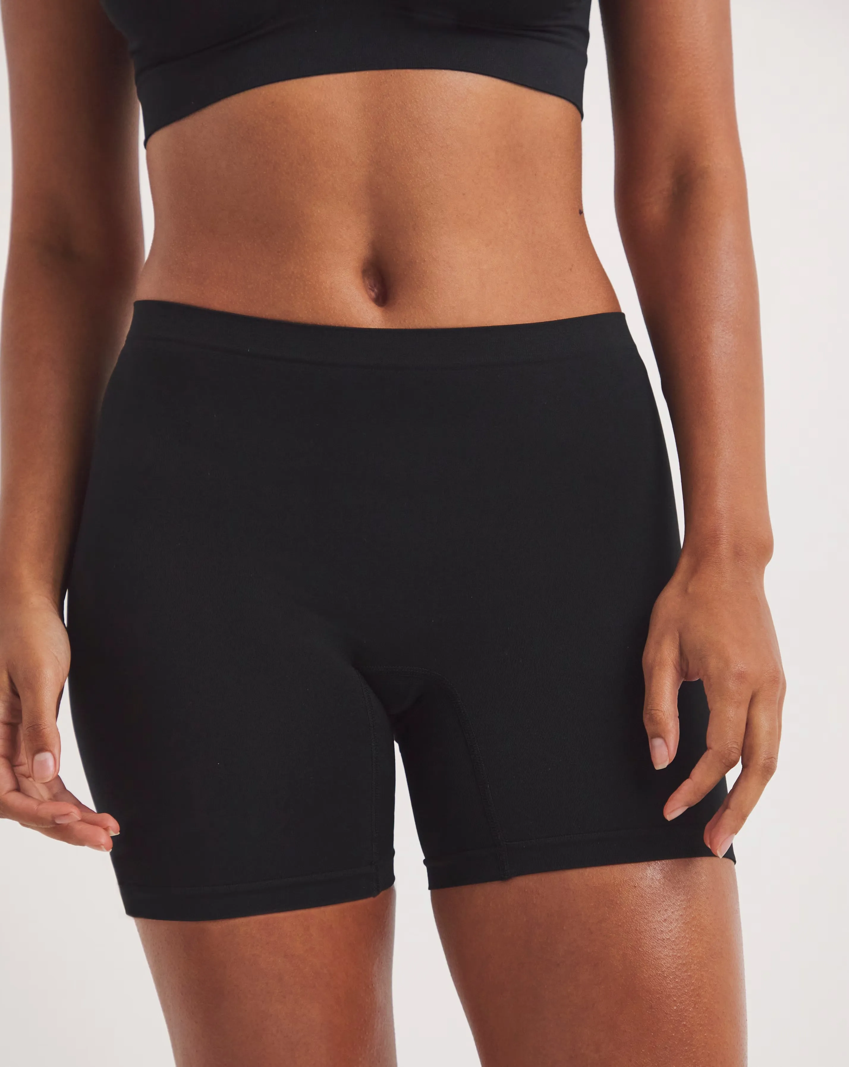Pretty Secrets (3 Pack) Seamless Comfort Shorts Black 5 Pretty Secrets (3 Pack) Seamless Comfort Shorts Black